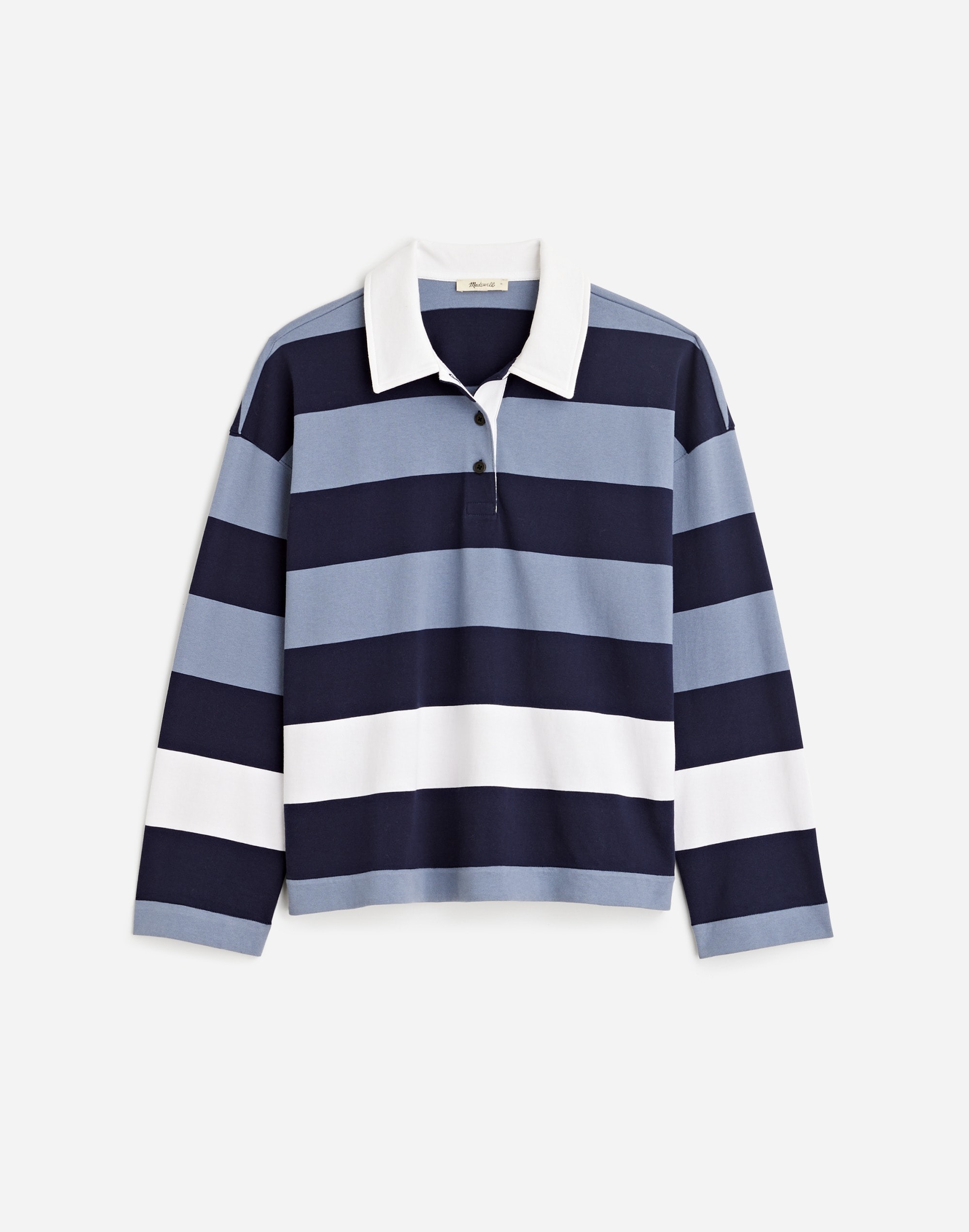 Rugby Long-Sleeve Polo Shirt | Madewell