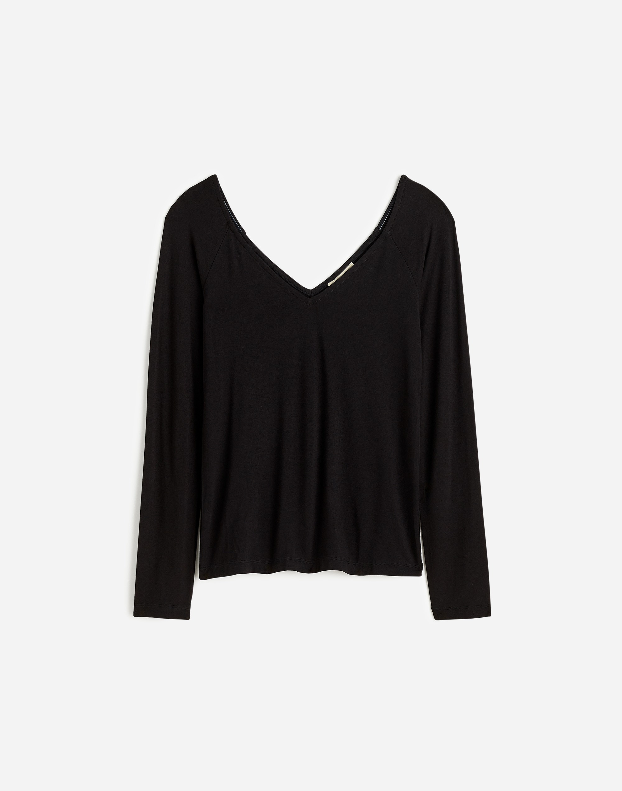 Jersey V-Neck Long-Sleeve Top | Madewell