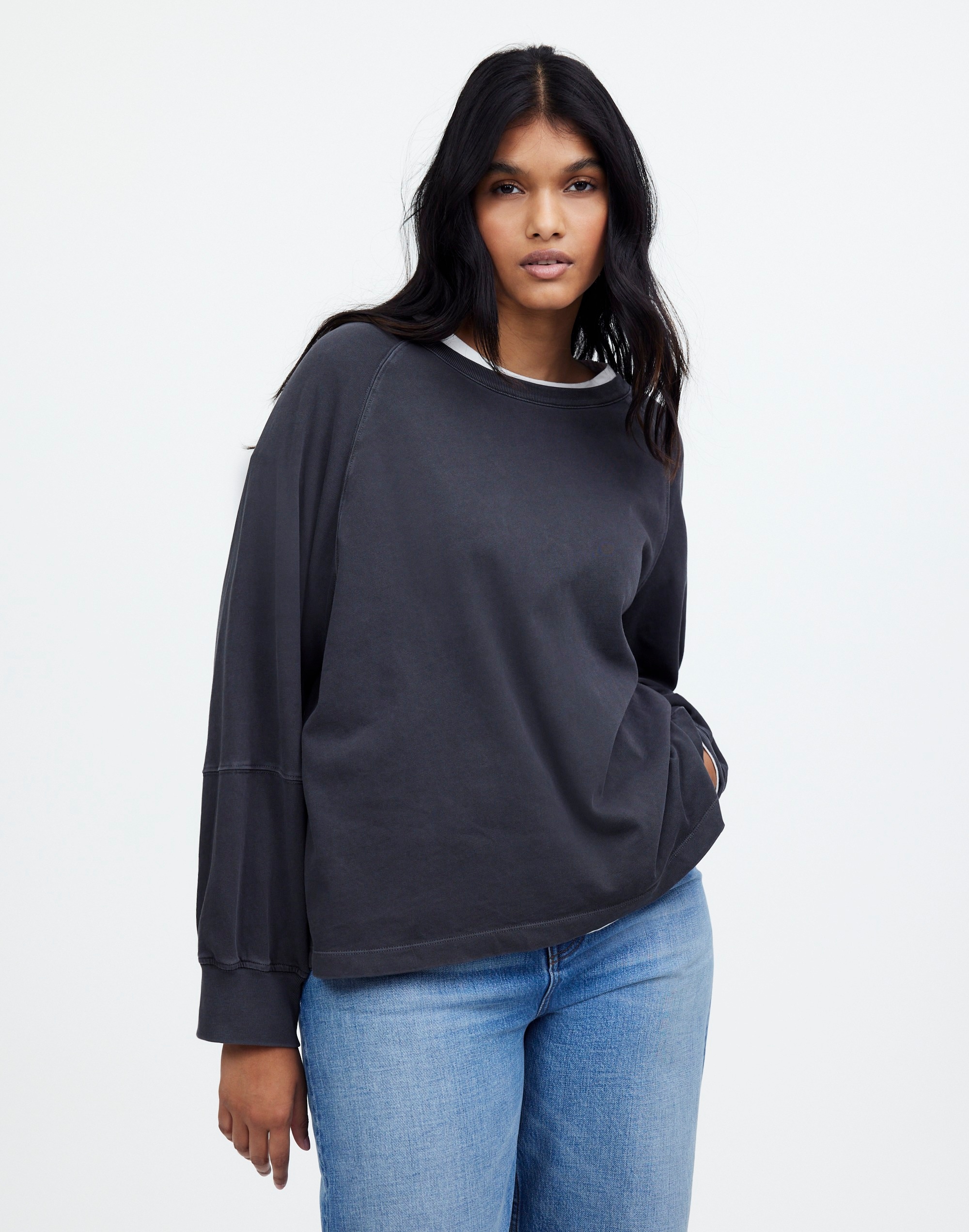 Plus Relaxed Long-Sleeve Raglan Tee | Madewell