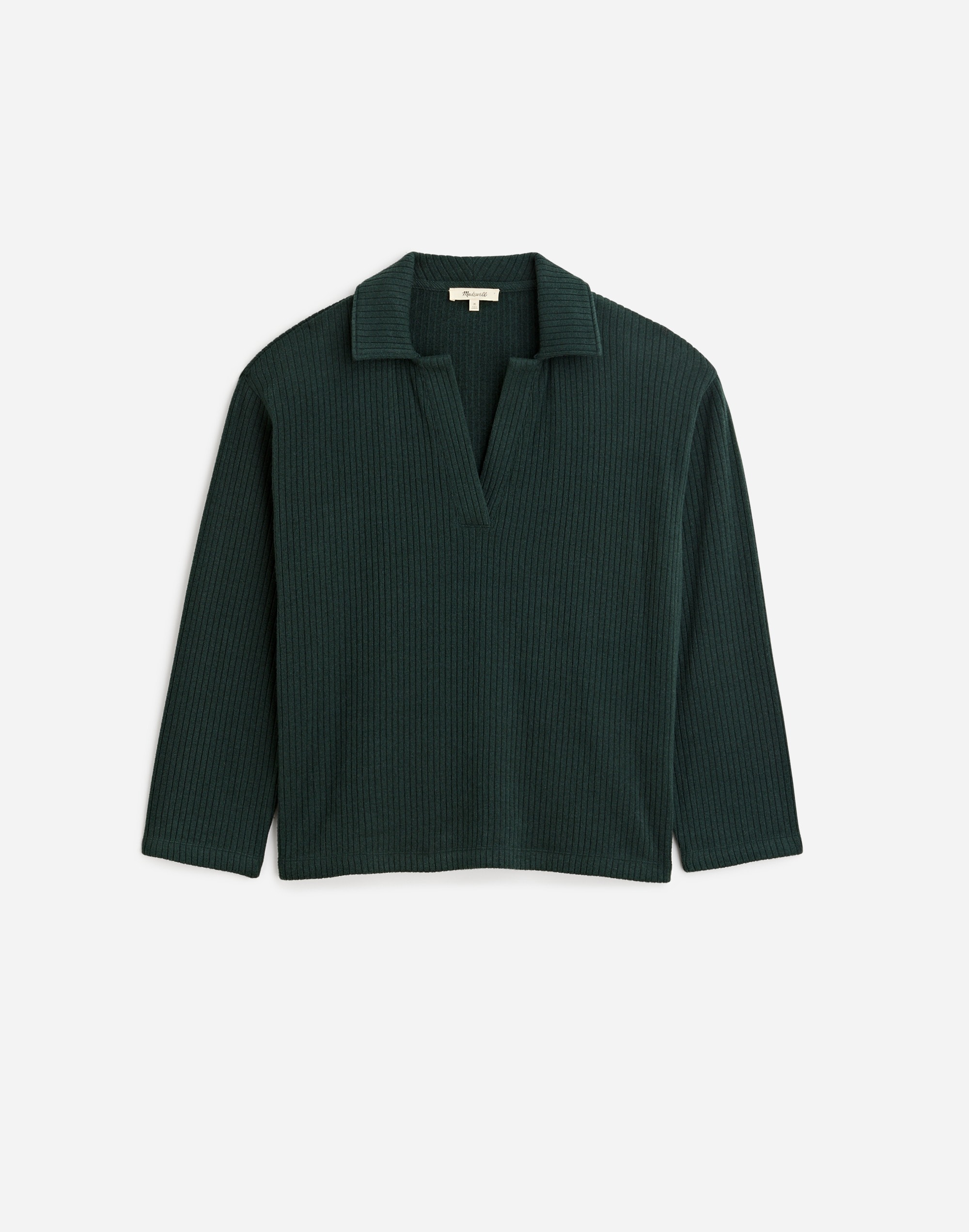 Plus Relaxed Long-Sleeve Polo Tee | Madewell