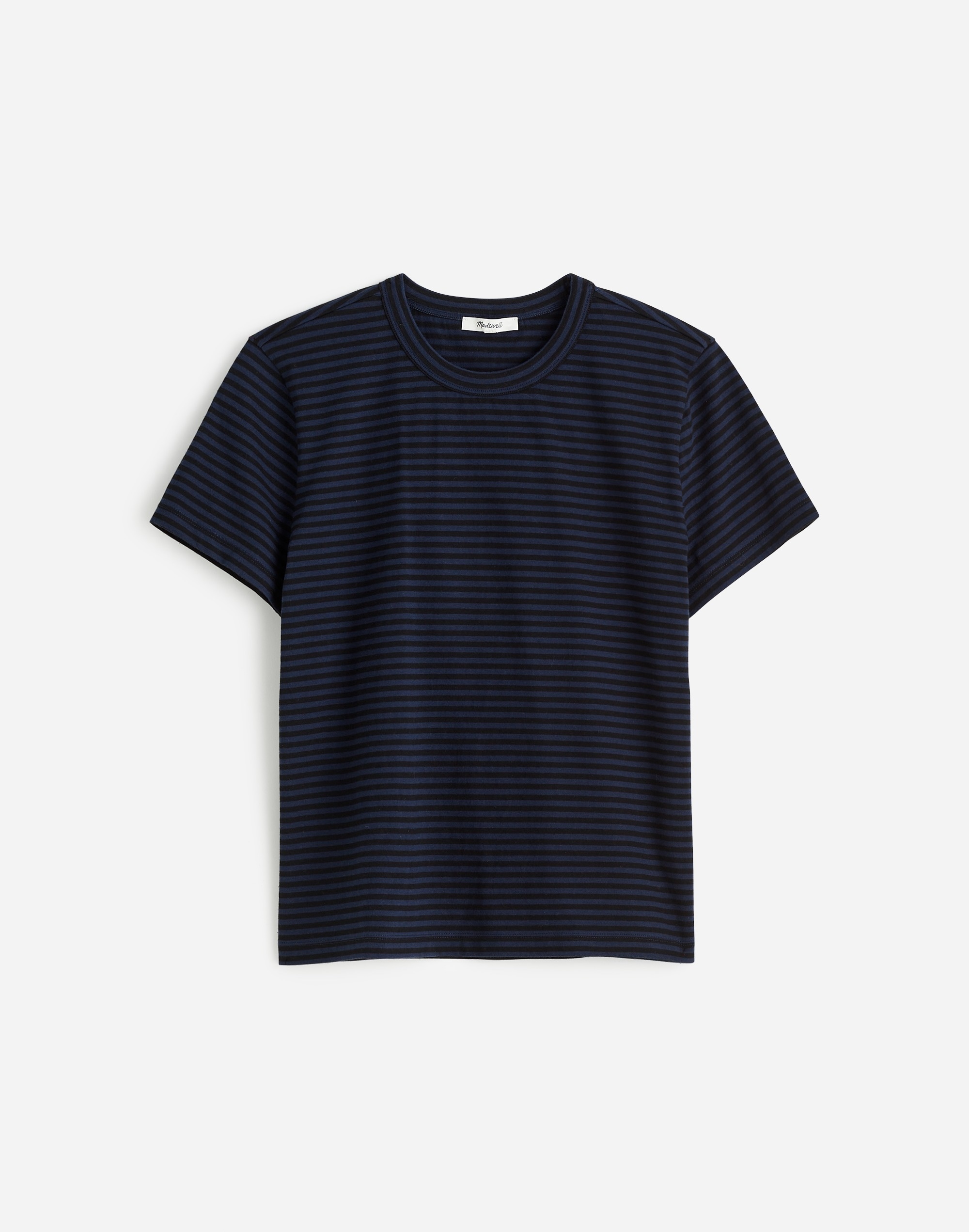 Plus Cotton Perfect Crewneck Tee Stripe | Madewell