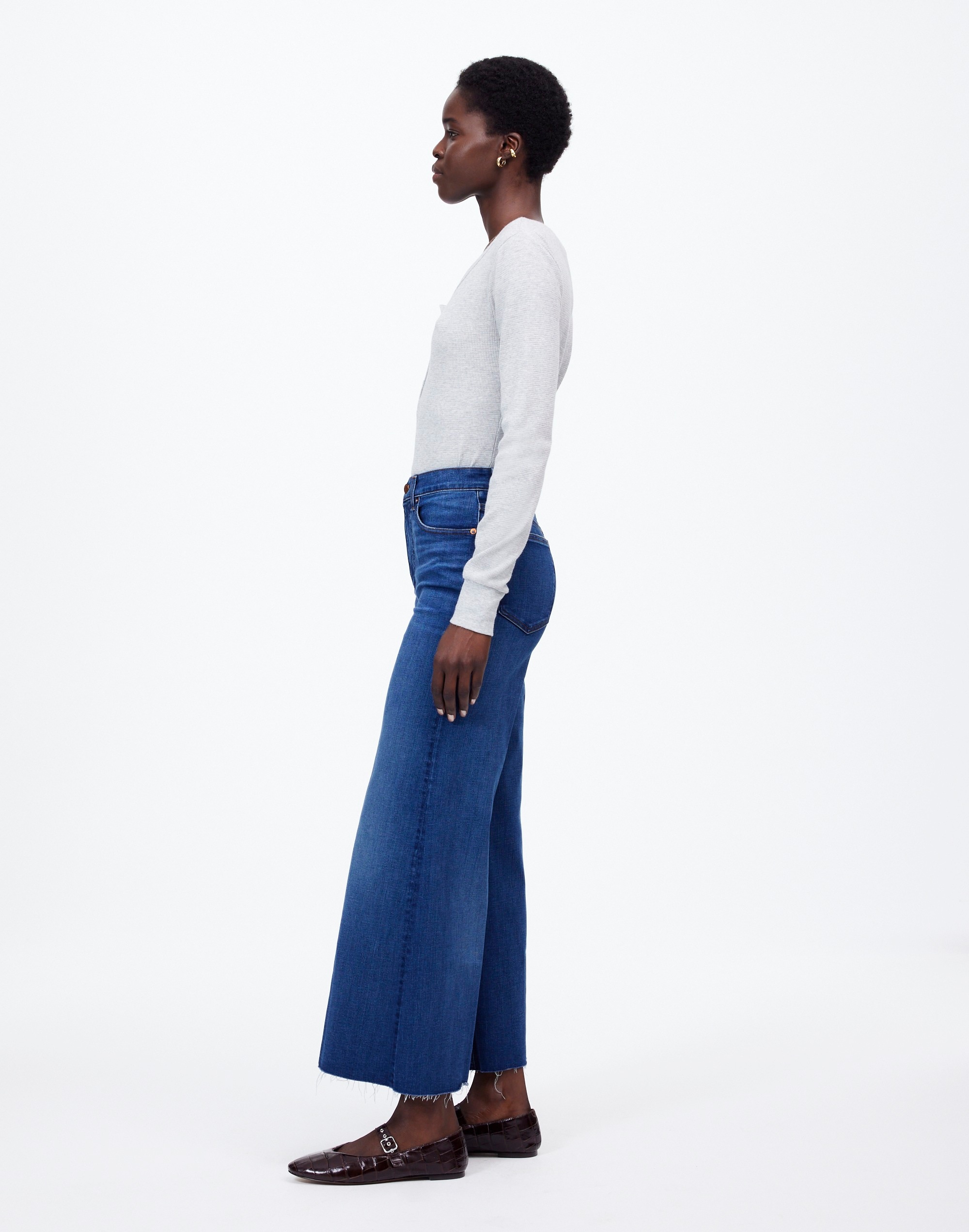 Flared Wide-Leg Jeans Pelion Wash | Madewell