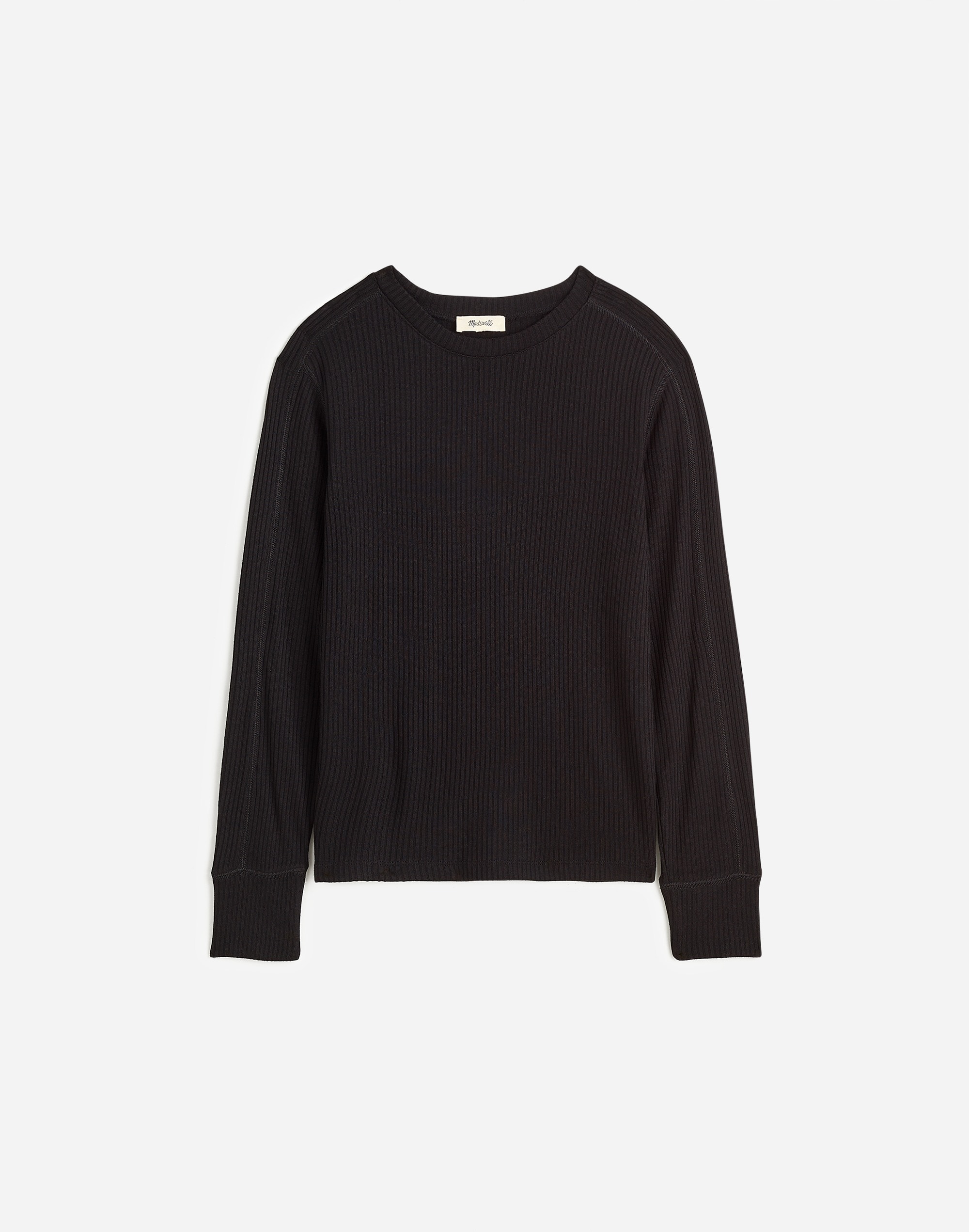 Ribbed Crewneck Long-Sleeve Tee | Madewell