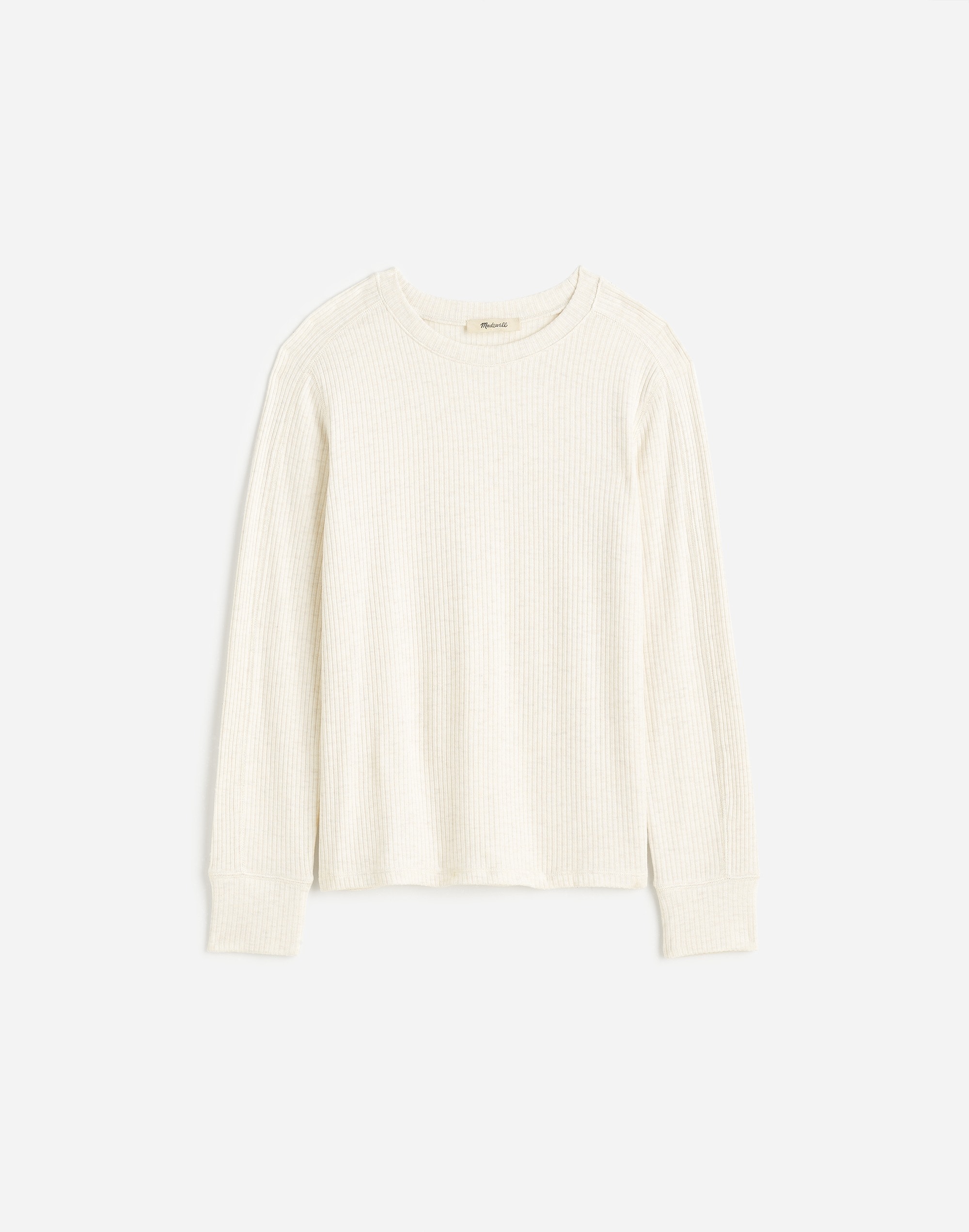 Plus Ribbed Crewneck Long-Sleeve Tee | Madewell