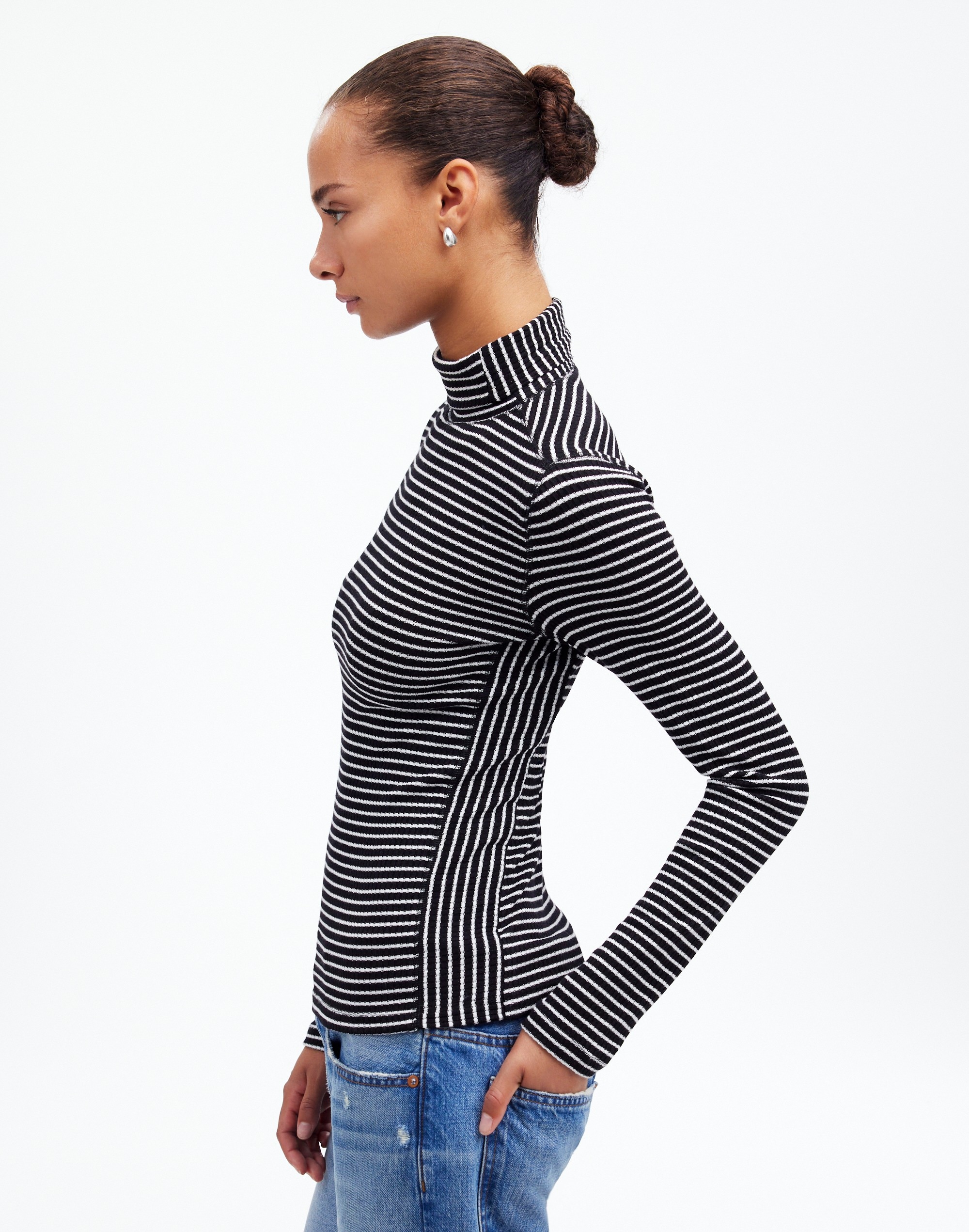 Ribbed Turtleneck Long-Sleeve Tee | Madewell