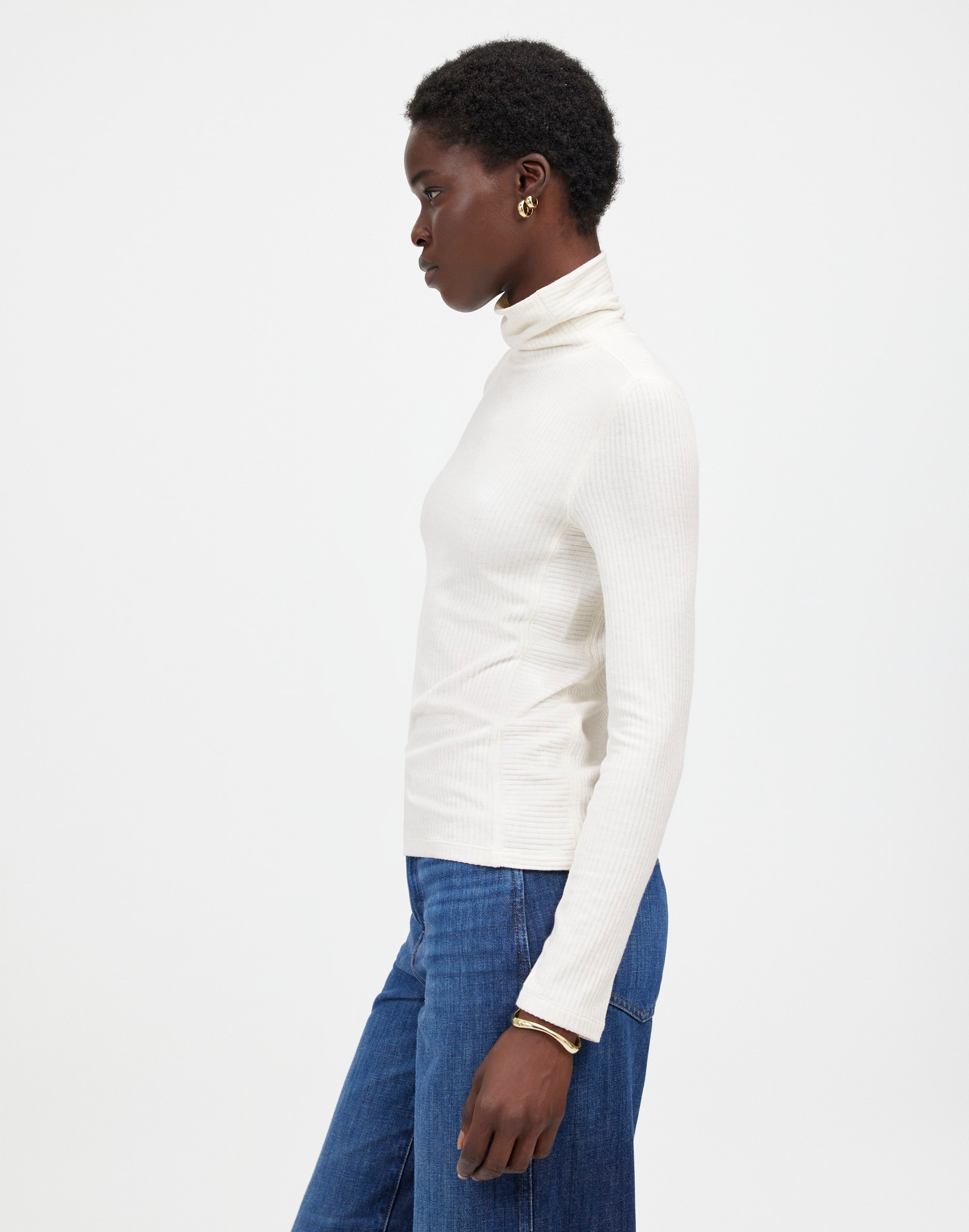 Ribbed Turtleneck Long-Sleeve Tee | Madewell