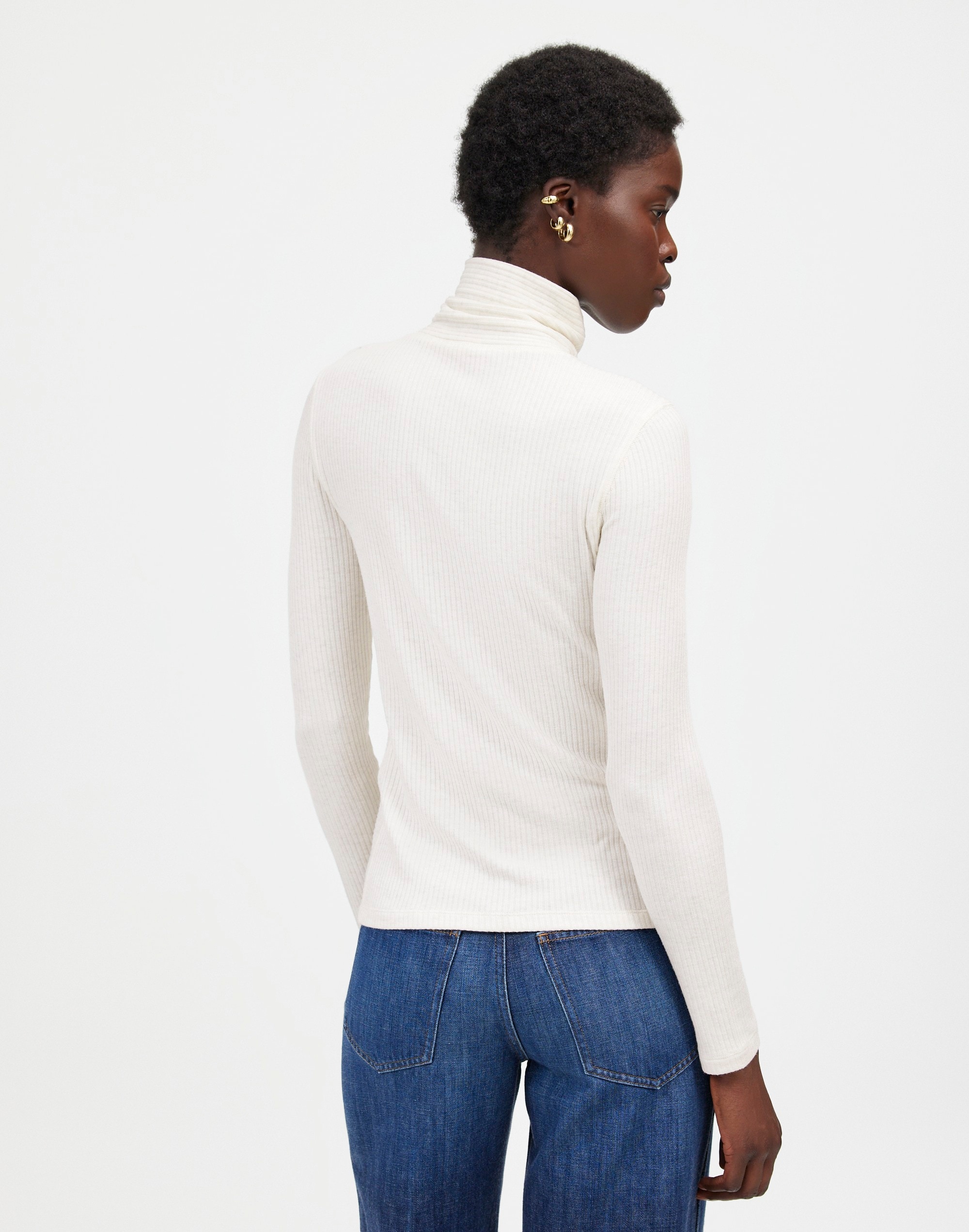 Ribbed Turtleneck Long-Sleeve Tee | Madewell