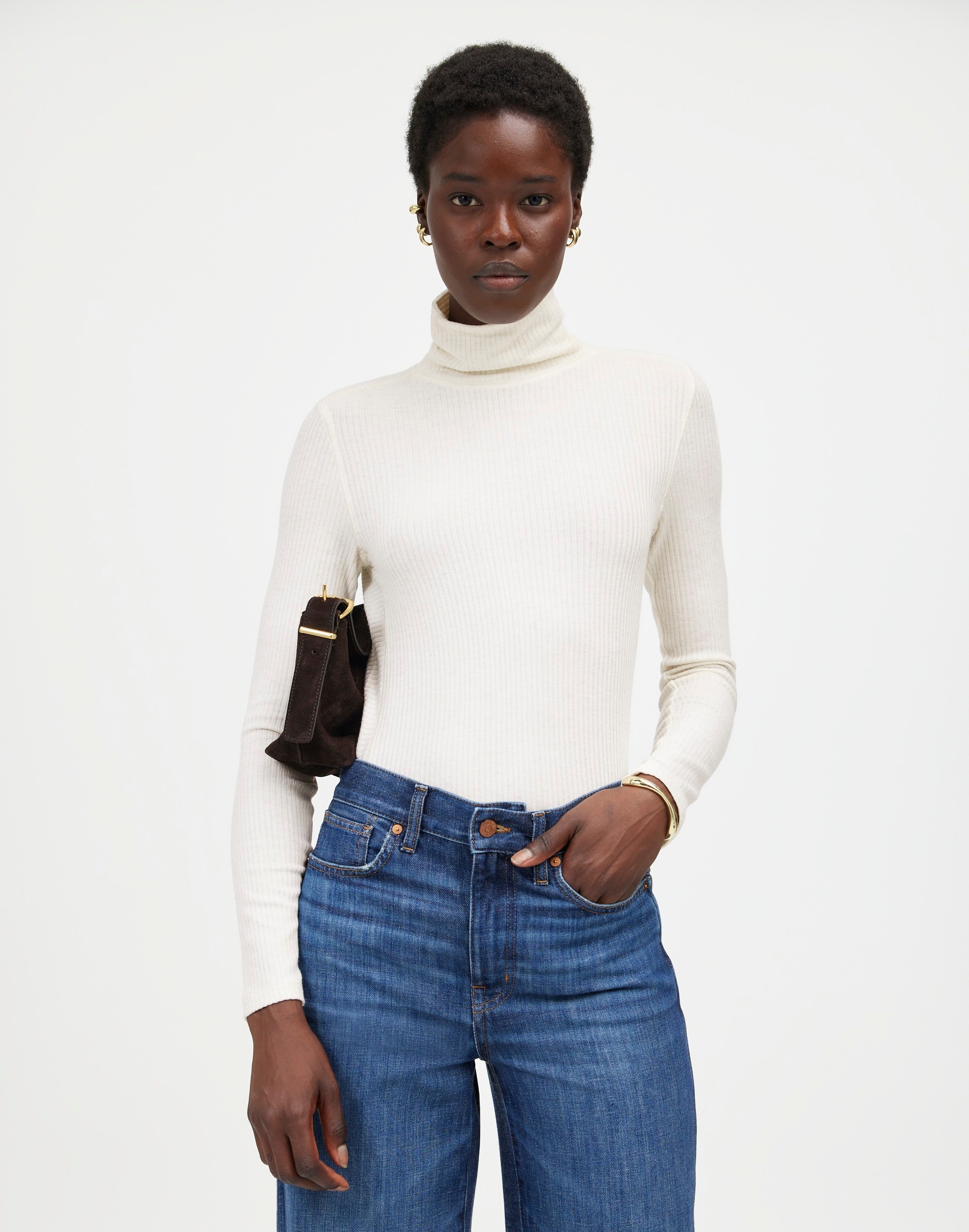 Ribbed Turtleneck Long-Sleeve Tee | Madewell