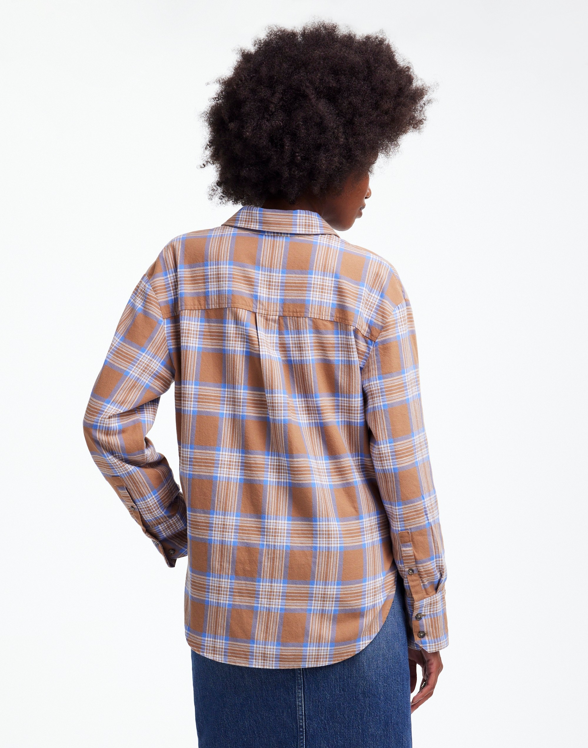 Relaxed Straight-Hem Button-Up Shirt Plaid | Madewell