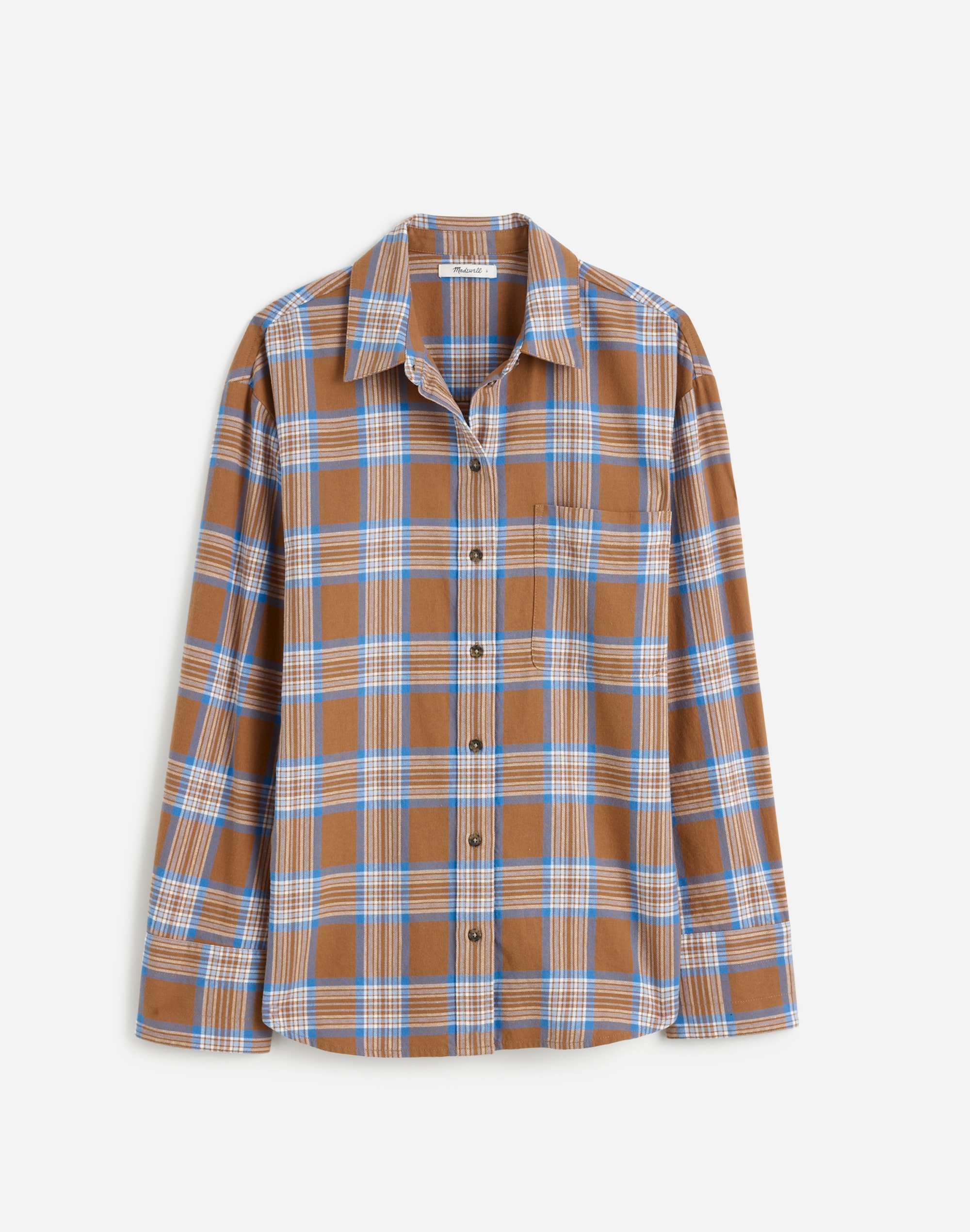 Relaxed Straight-Hem Button-Up Shirt Plaid | Madewell