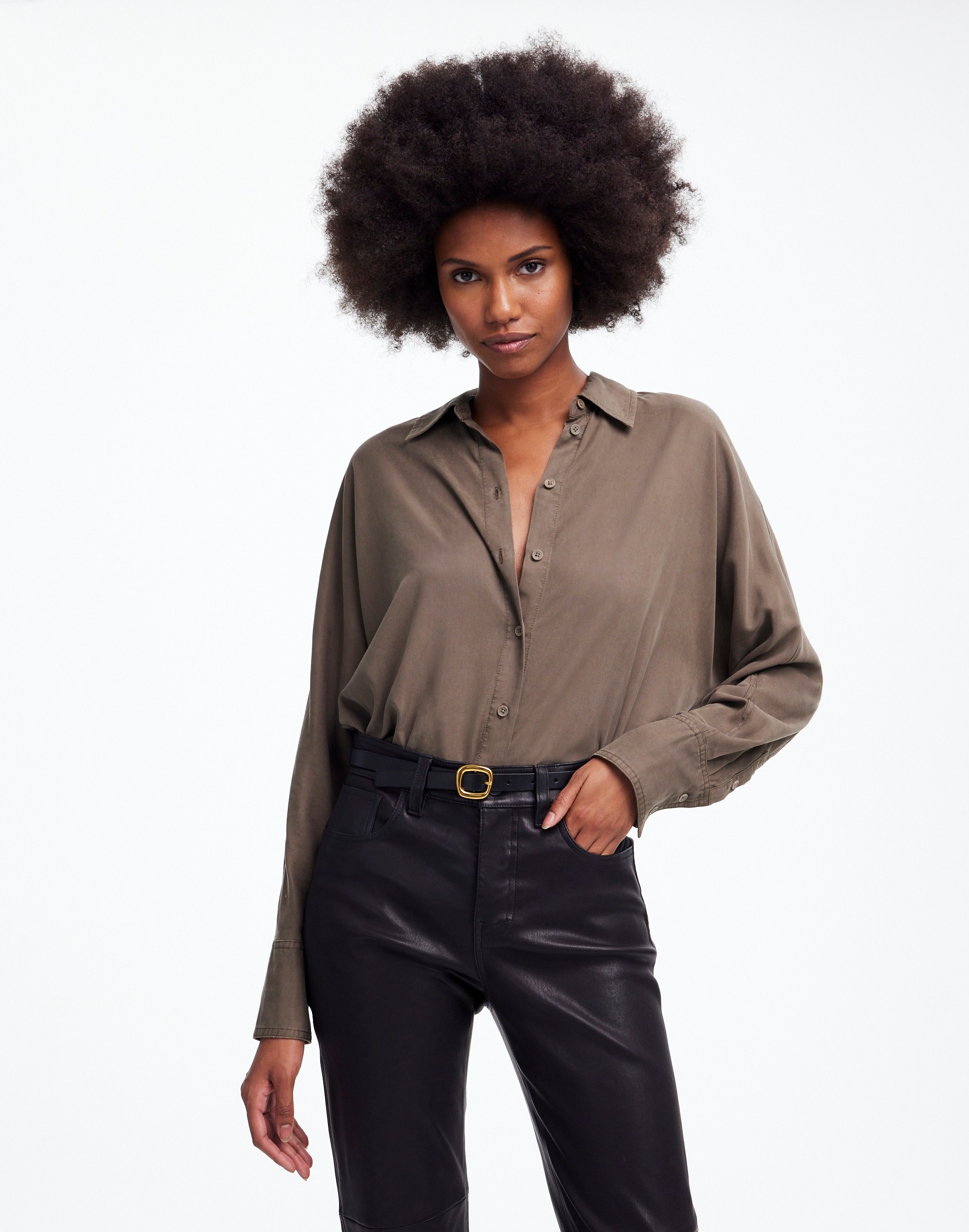 Relaxed Dolman Button-Up Shirt | Madewell