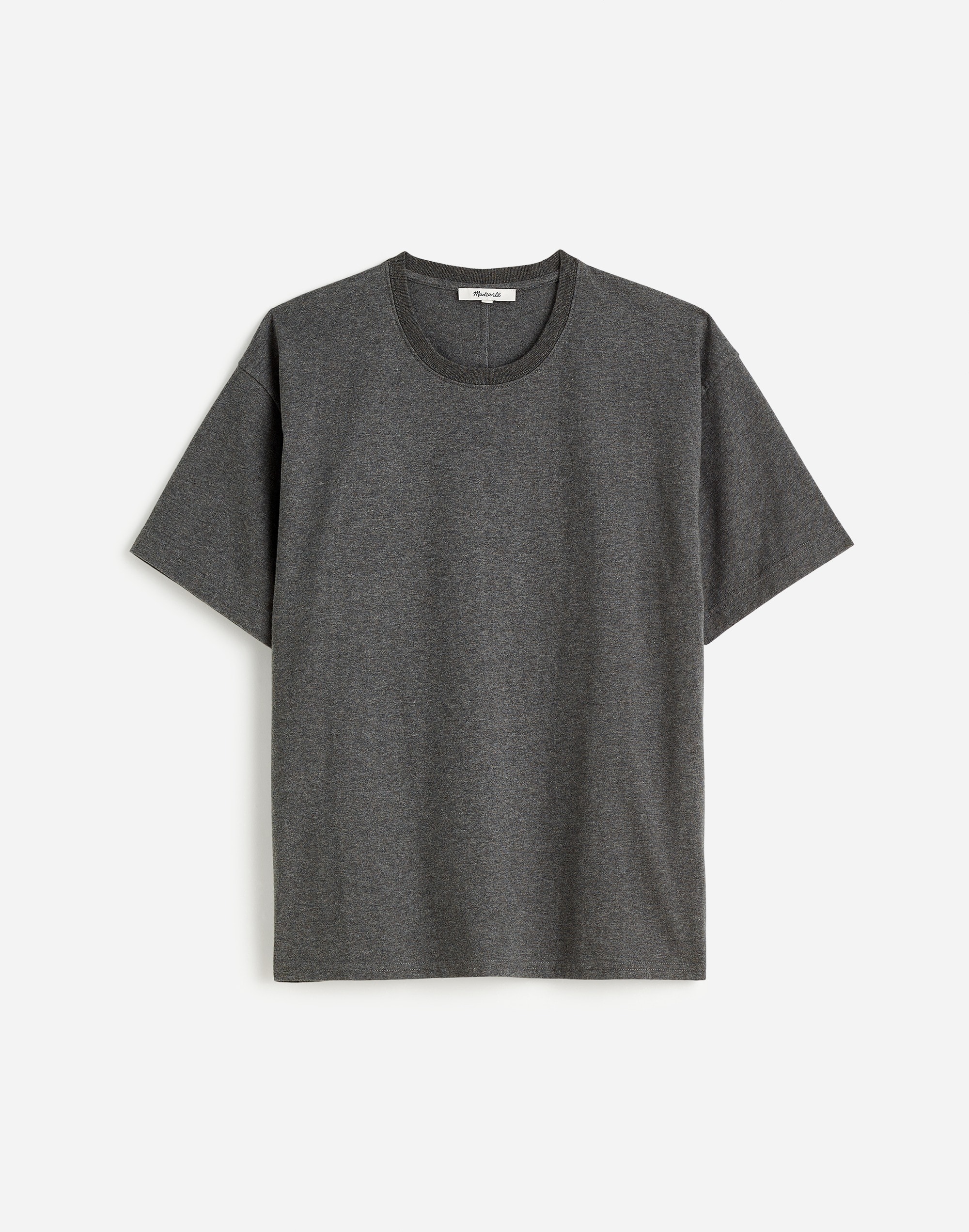 Heathered Cotton Relaxed Oversized Tee | Madewell