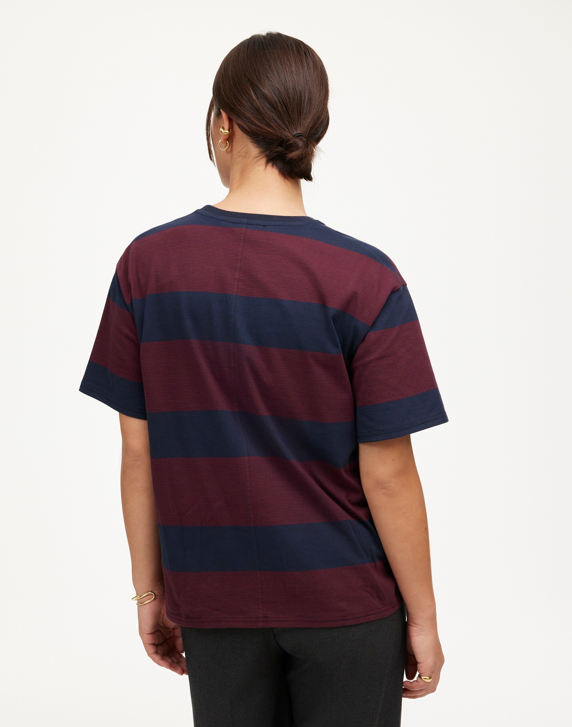 Cotton Relaxed Oversized Tee Stripe | Madewell