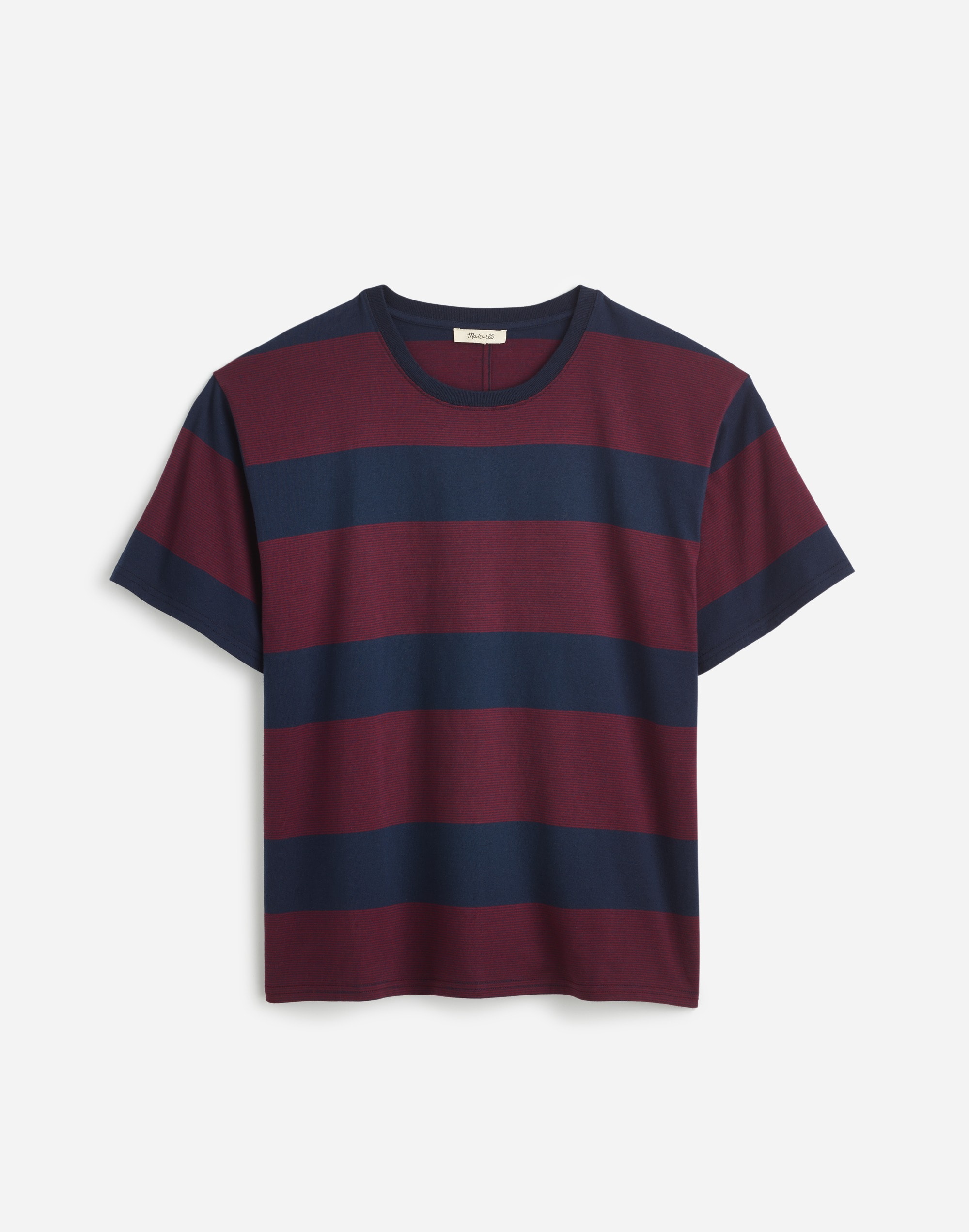 Cotton Relaxed Oversized Tee Stripe | Madewell