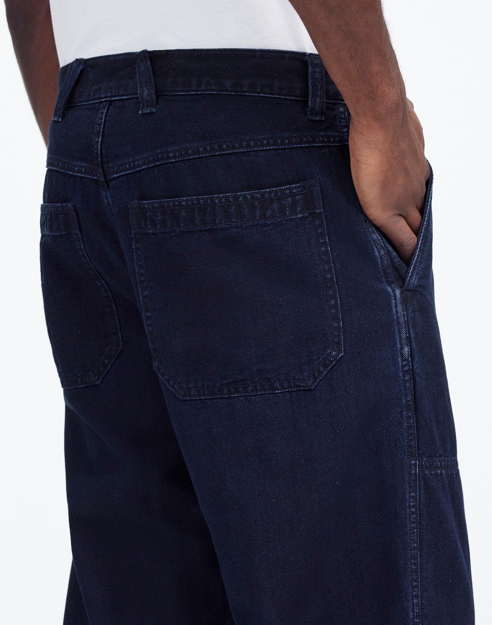 The Indigo-Dyed Canvas Utility Pant | Madewell