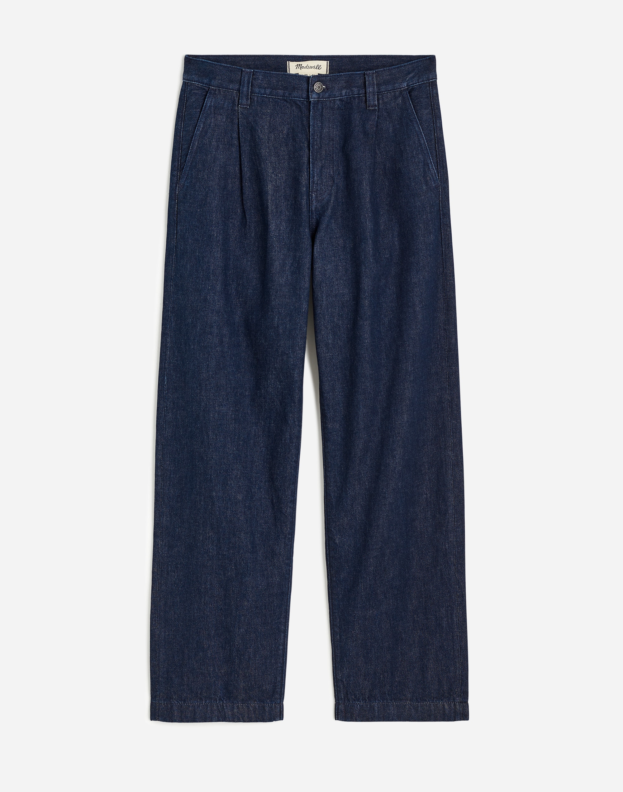 Pleated Denim Pants Northbrook Wash | Madewell