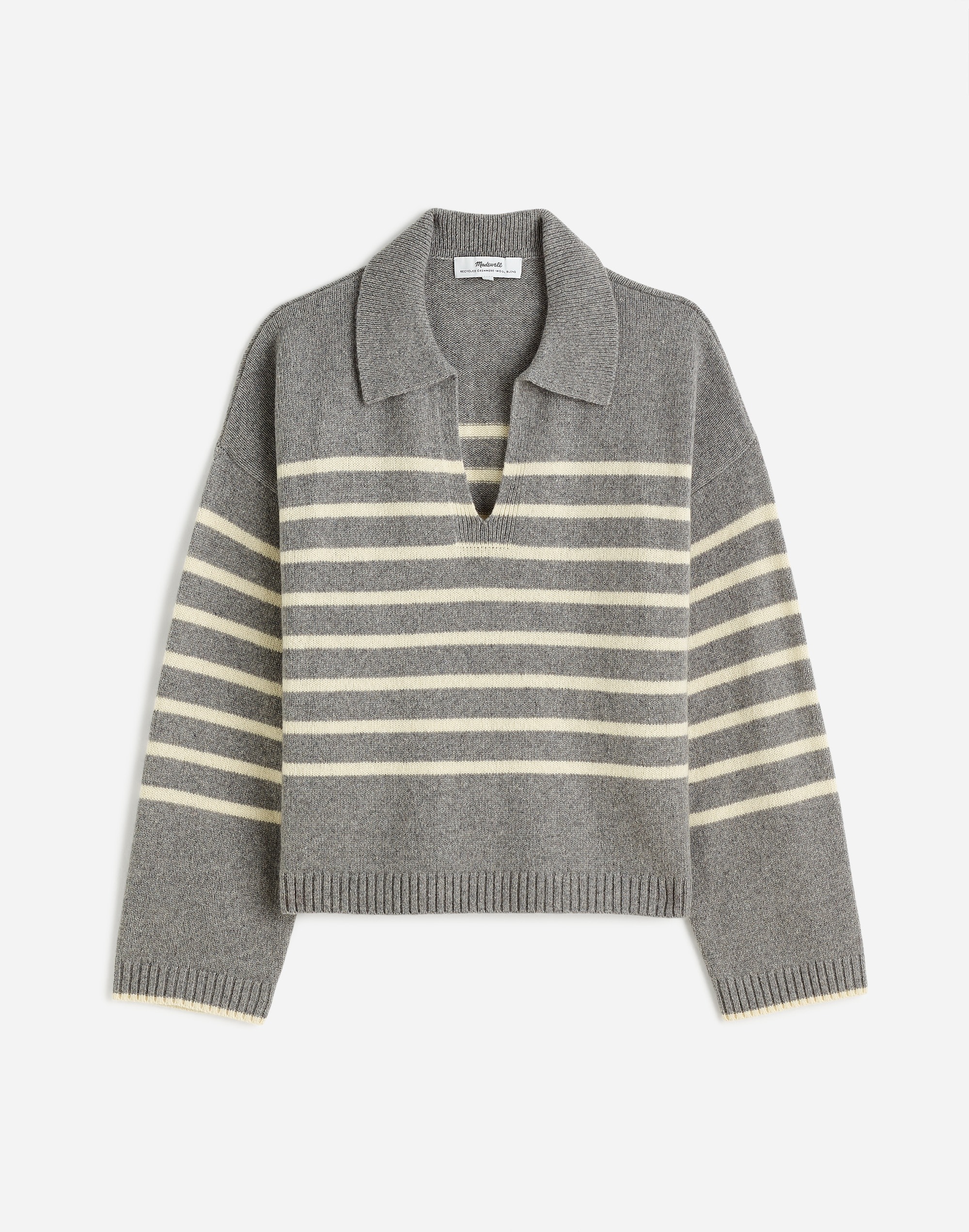 Cashmere-Wool Blend Polo Sweater | Madewell