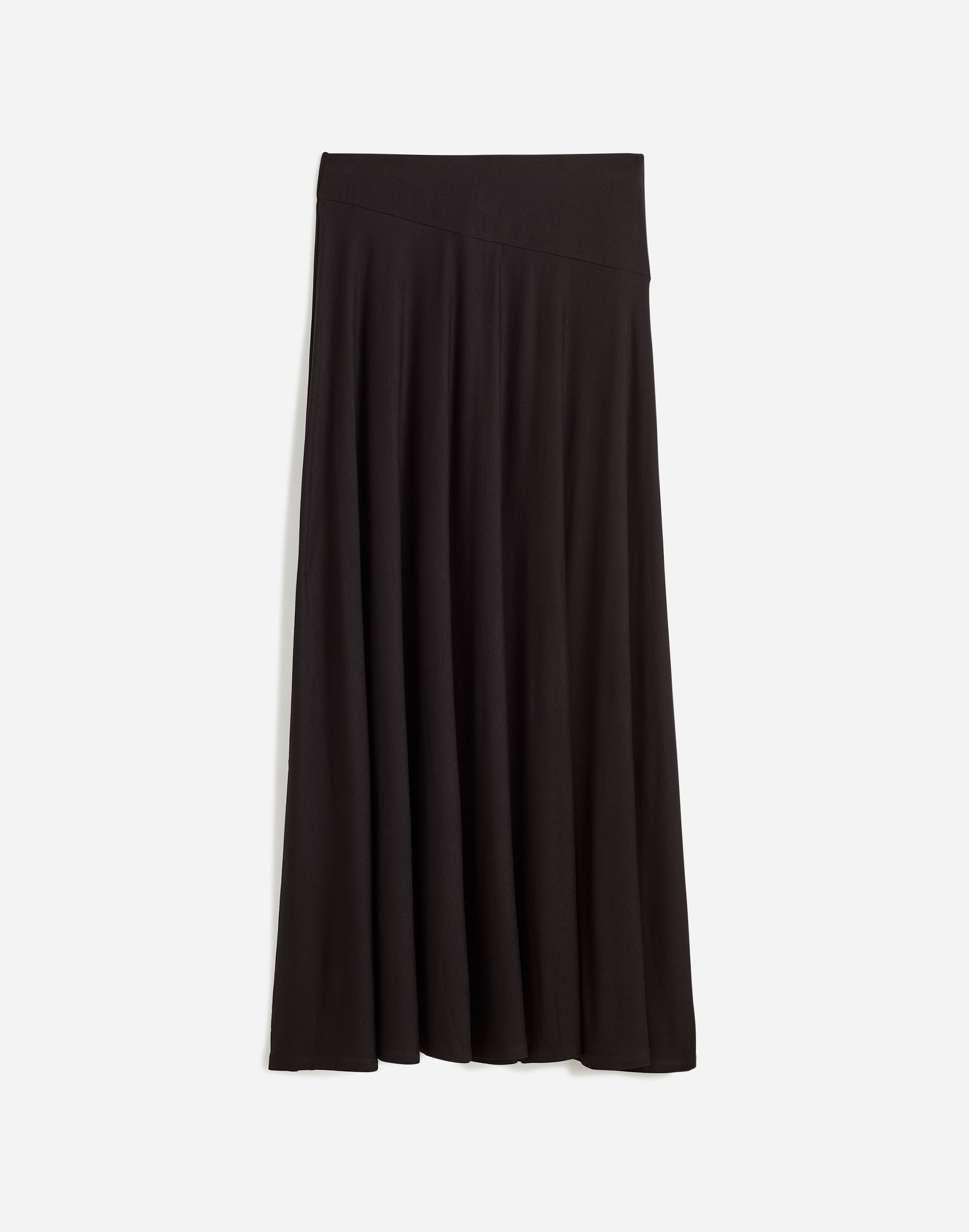 Jersey Asymmetric-Seam Midi Skirt | Madewell