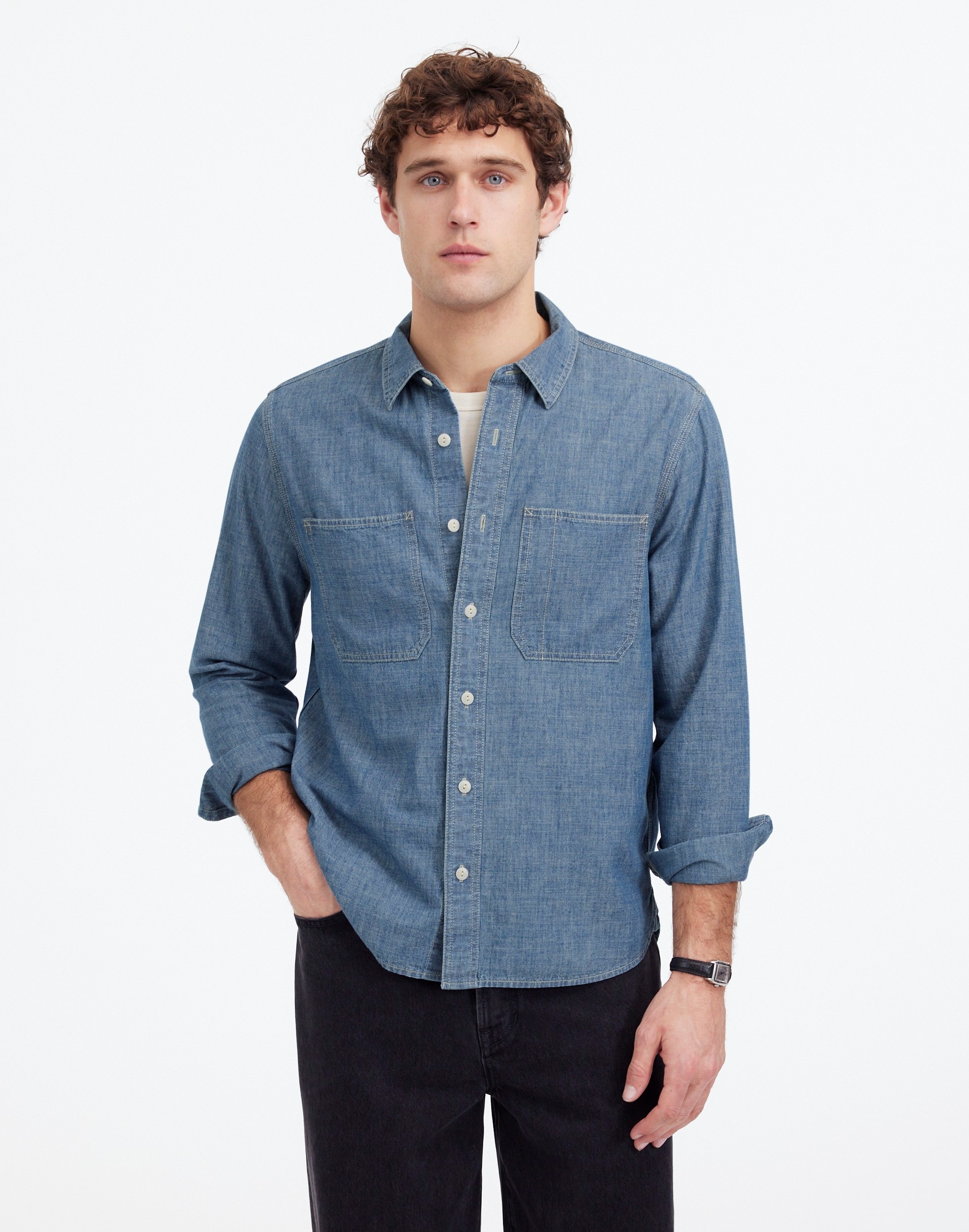 Button-Up Shirt Japanese Chambray | Madewell