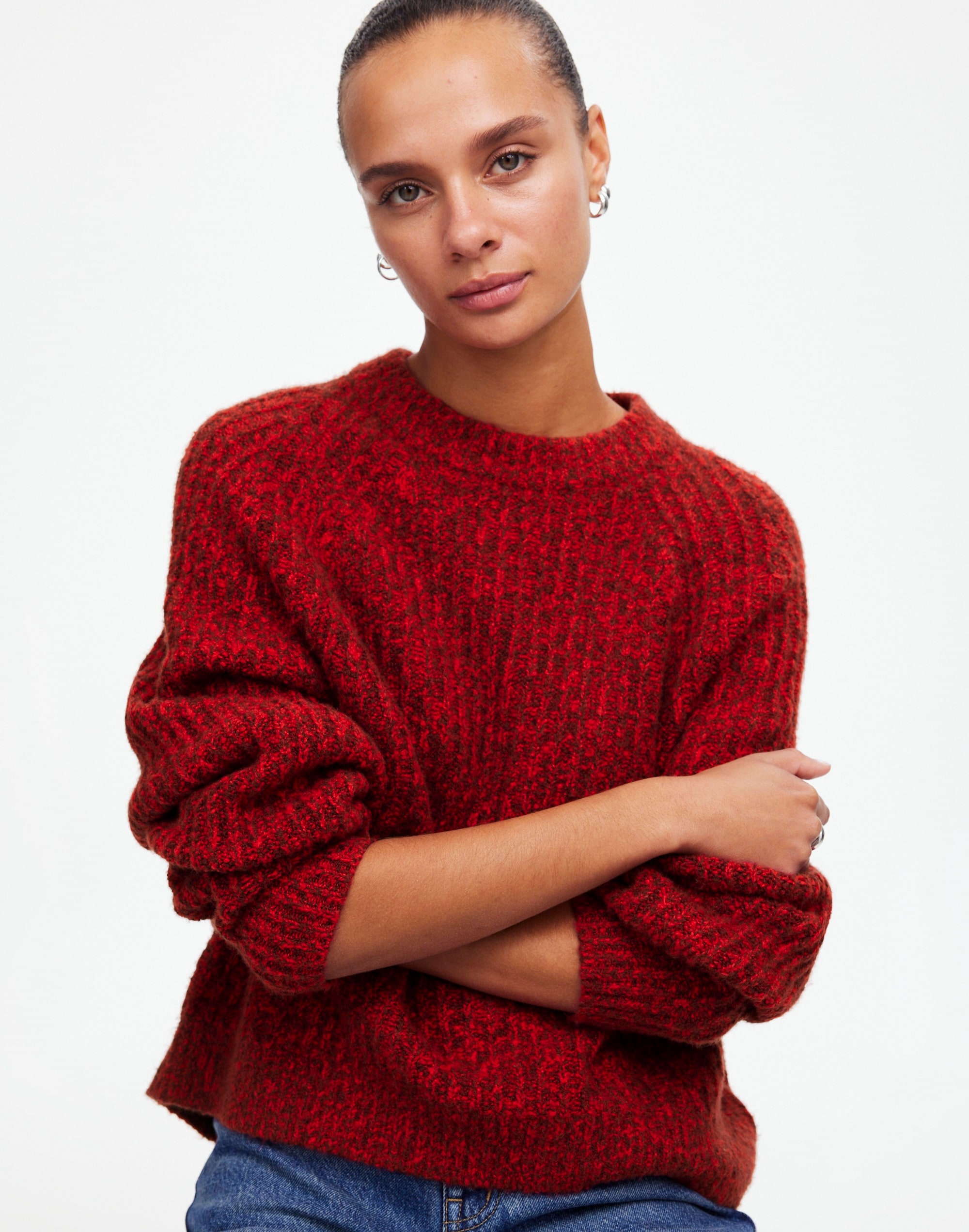 Ribbed Cotton-Blend Sweater | Madewell