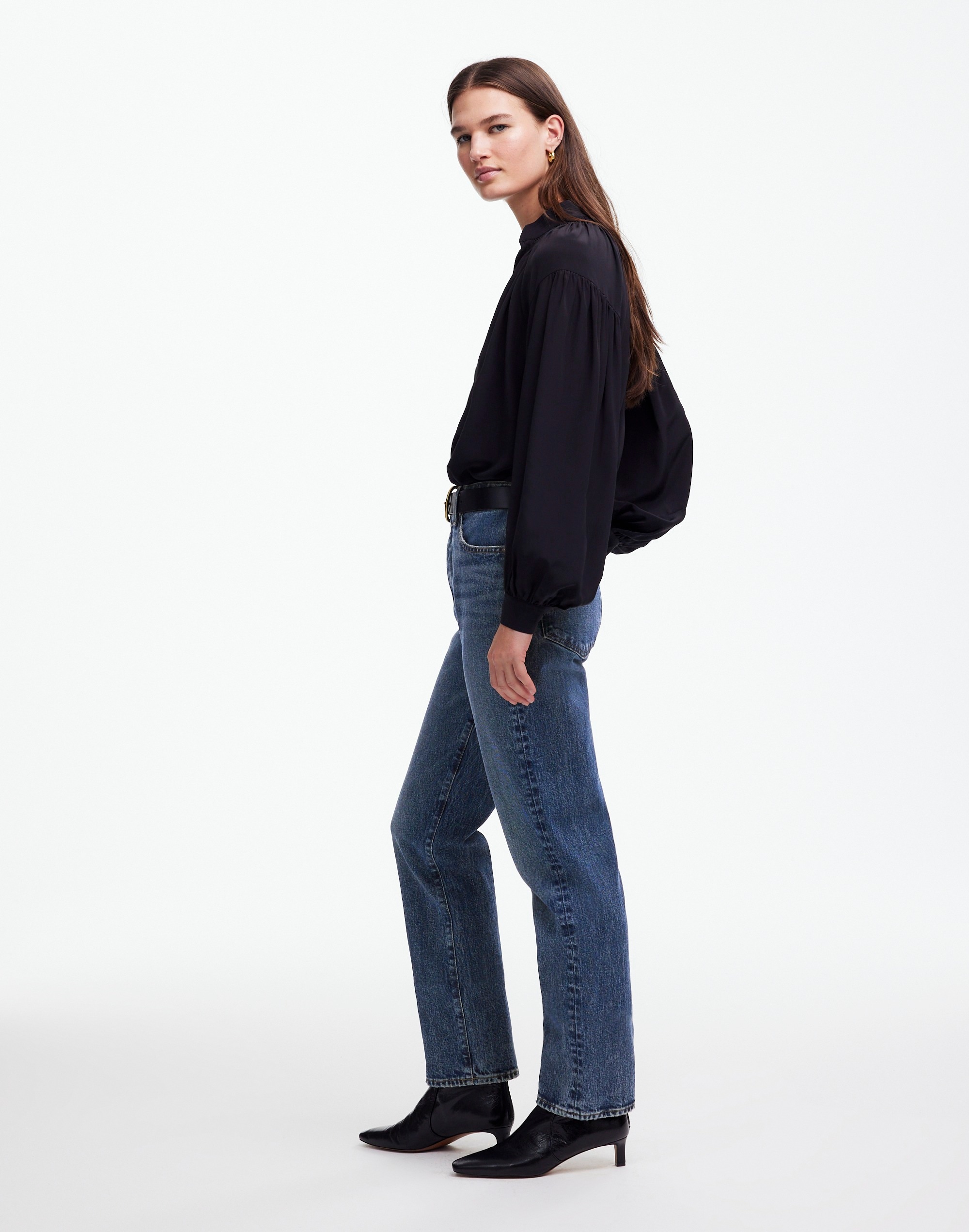 The '90s Straight Crop Jean Concho Wash | Madewell