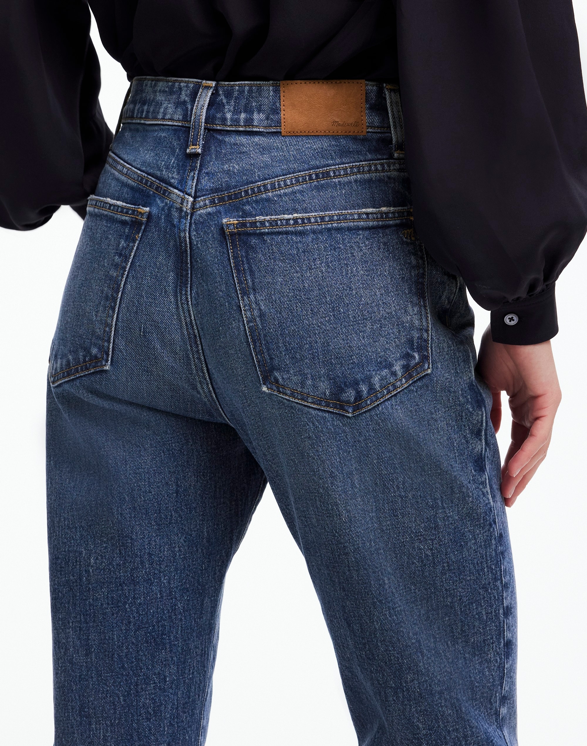 The '90s Straight Crop Jean Concho Wash | Madewell