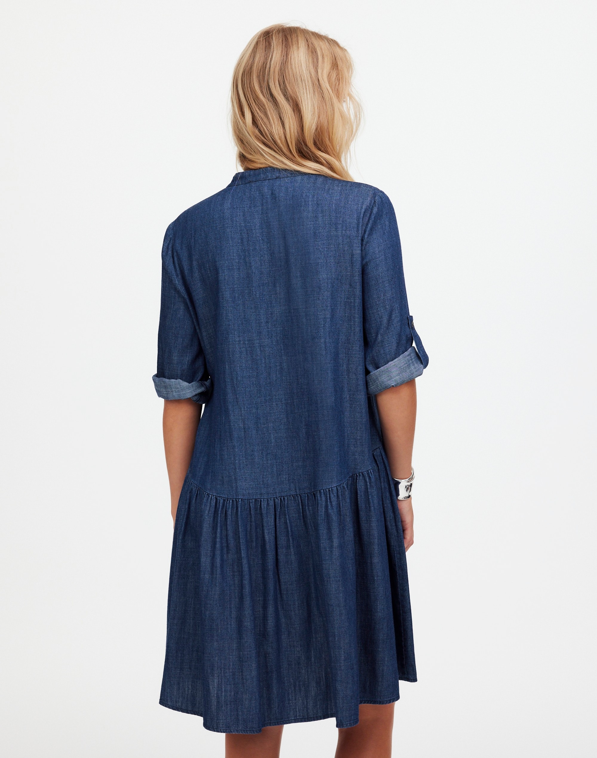 Denim Button-Front Mini Shirtdress | Madewell