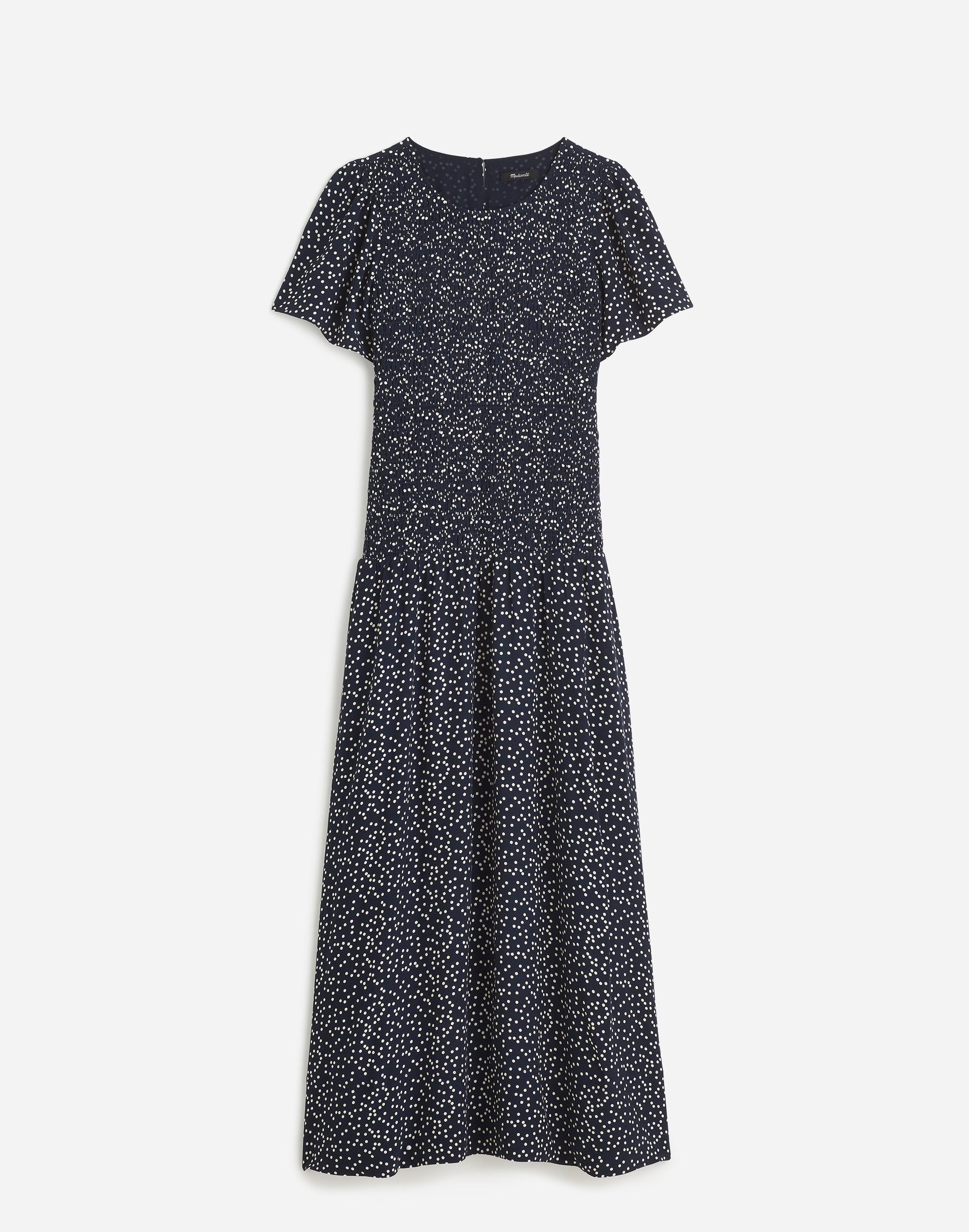 Flutter-Sleeve Smocked Midi Dress Floral | Madewell