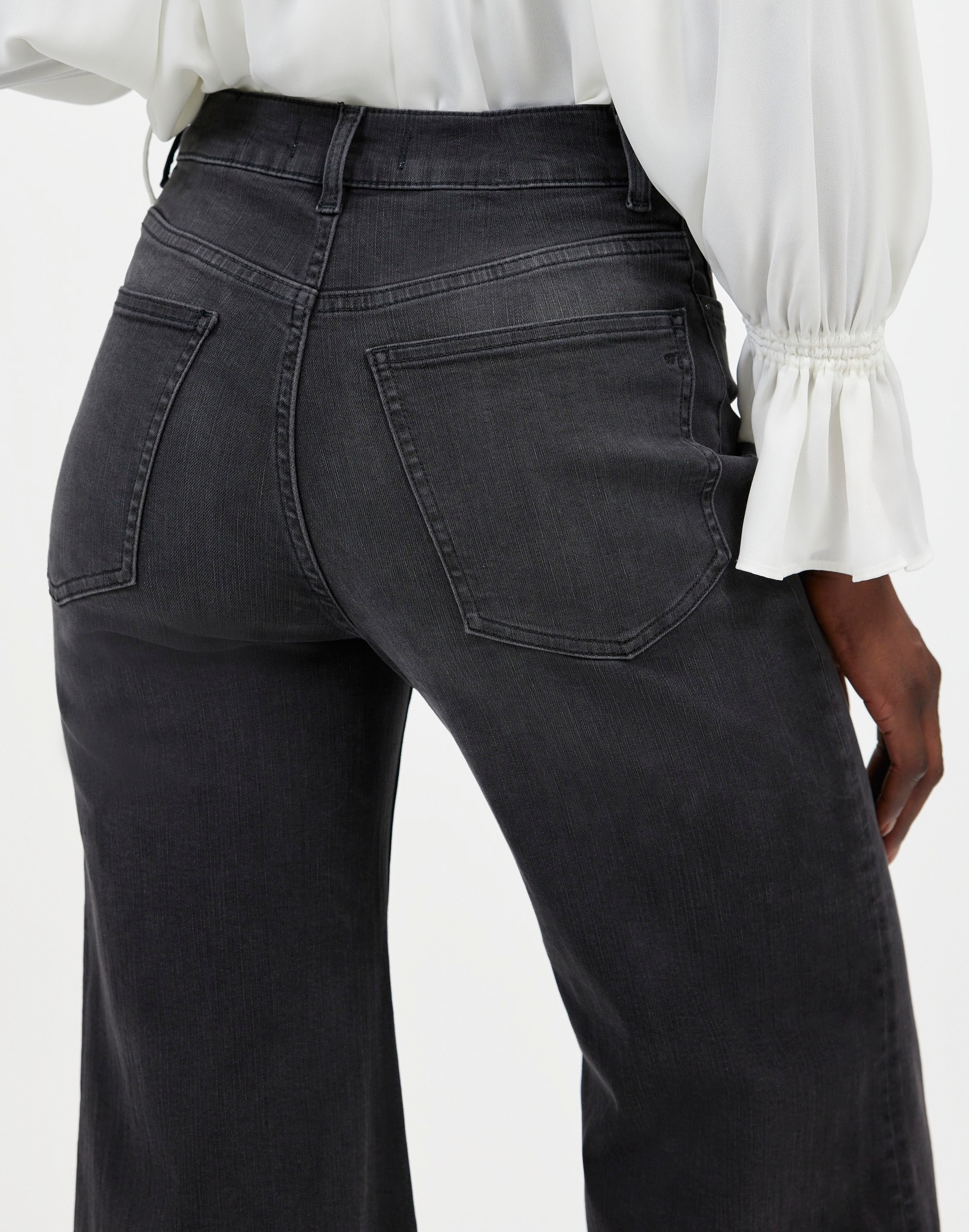 Flared Wide-Leg Jeans Black Chasm Wash | Madewell