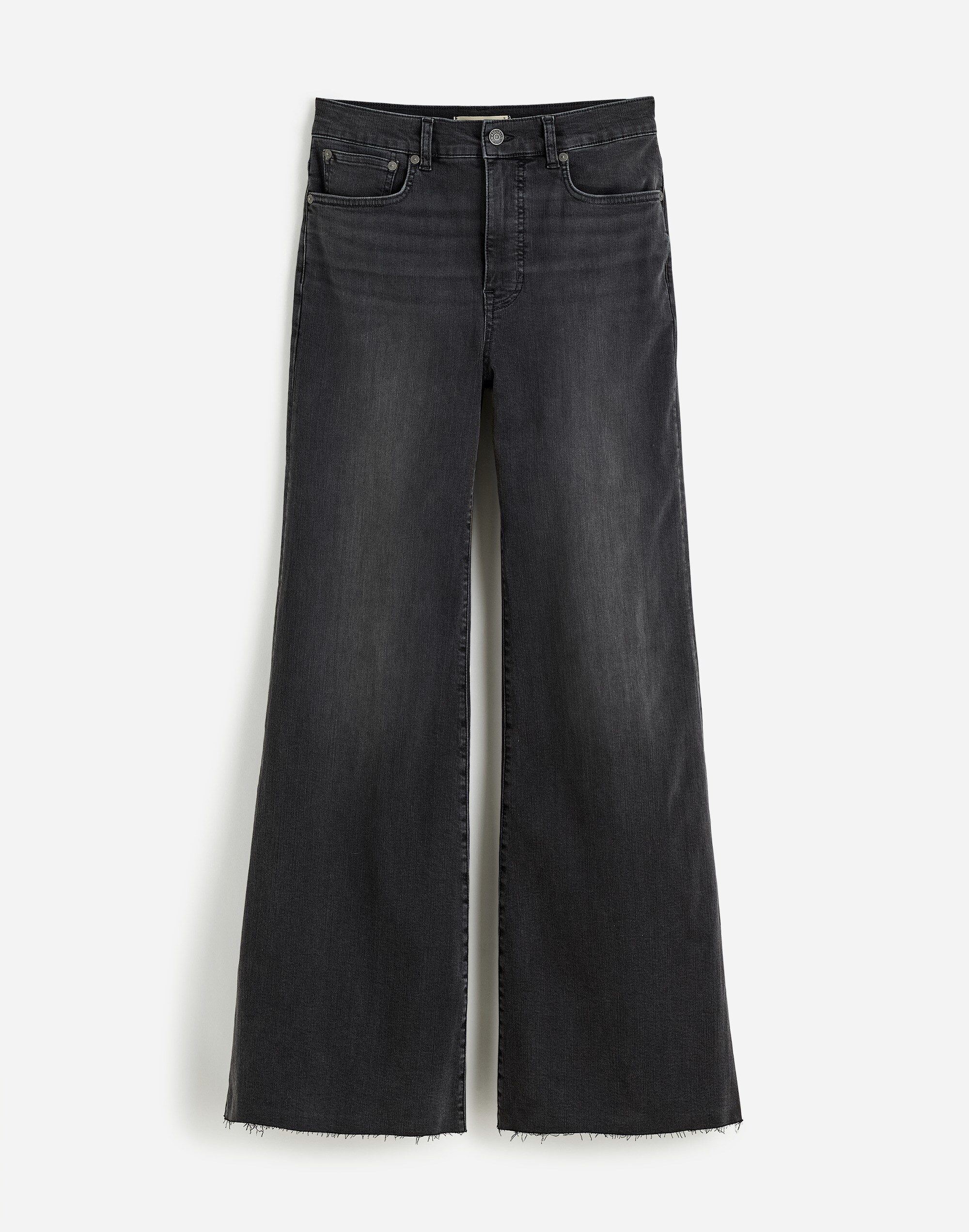 Flared Wide-Leg Jeans Black Chasm Wash | Madewell