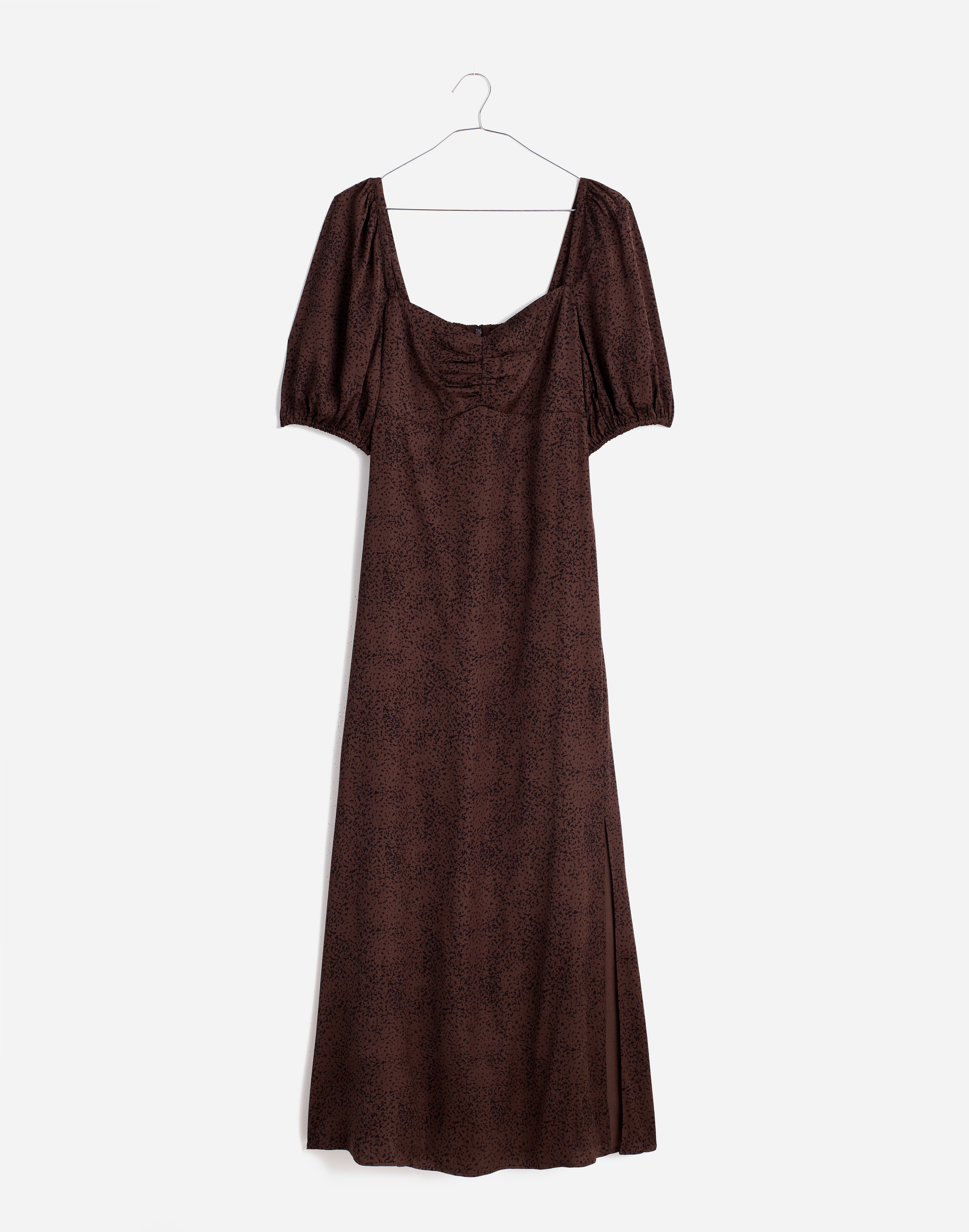 Puff-Sleeve Sweetheart Midi Dress | Madewell