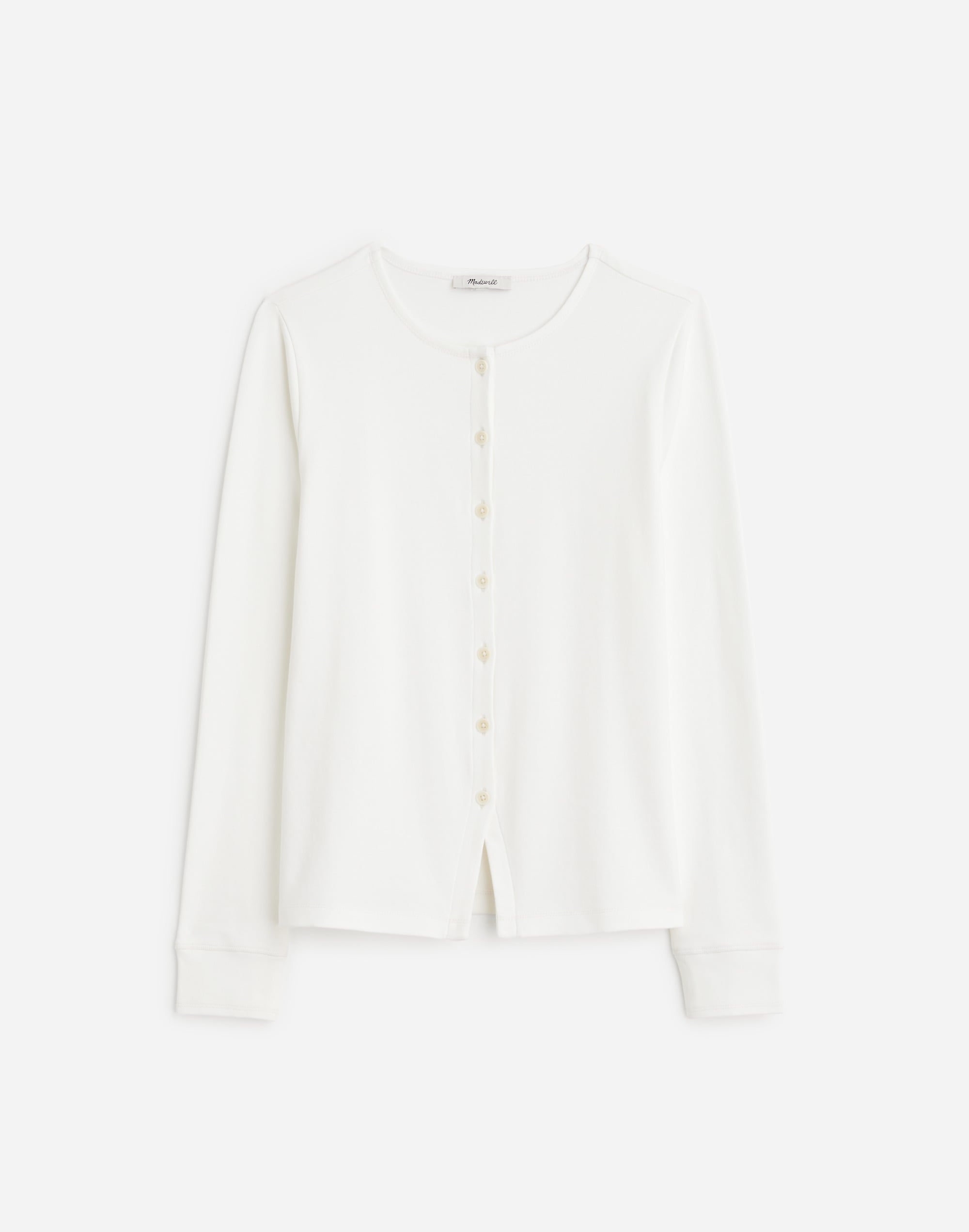 Ribbed Button-Front Cardigan | Madewell