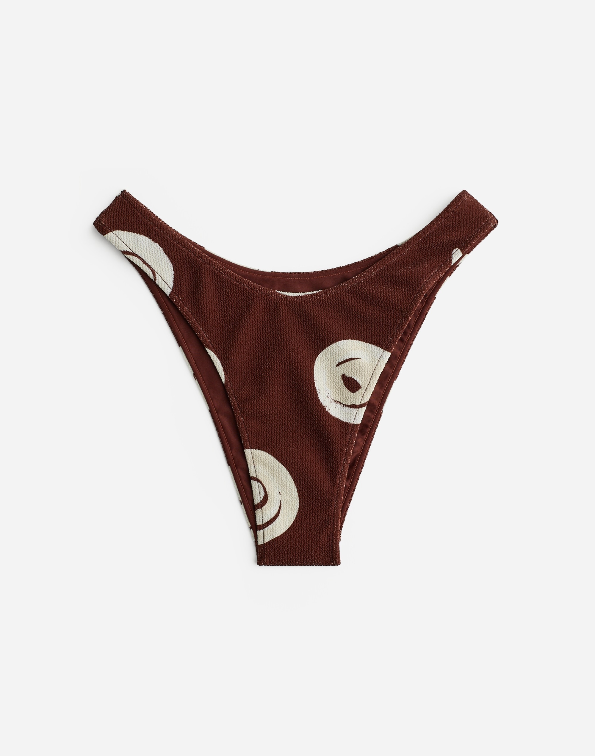 Zulu & Zephyr Cocoa Swirl Textured Bikini Bottom | Madewell