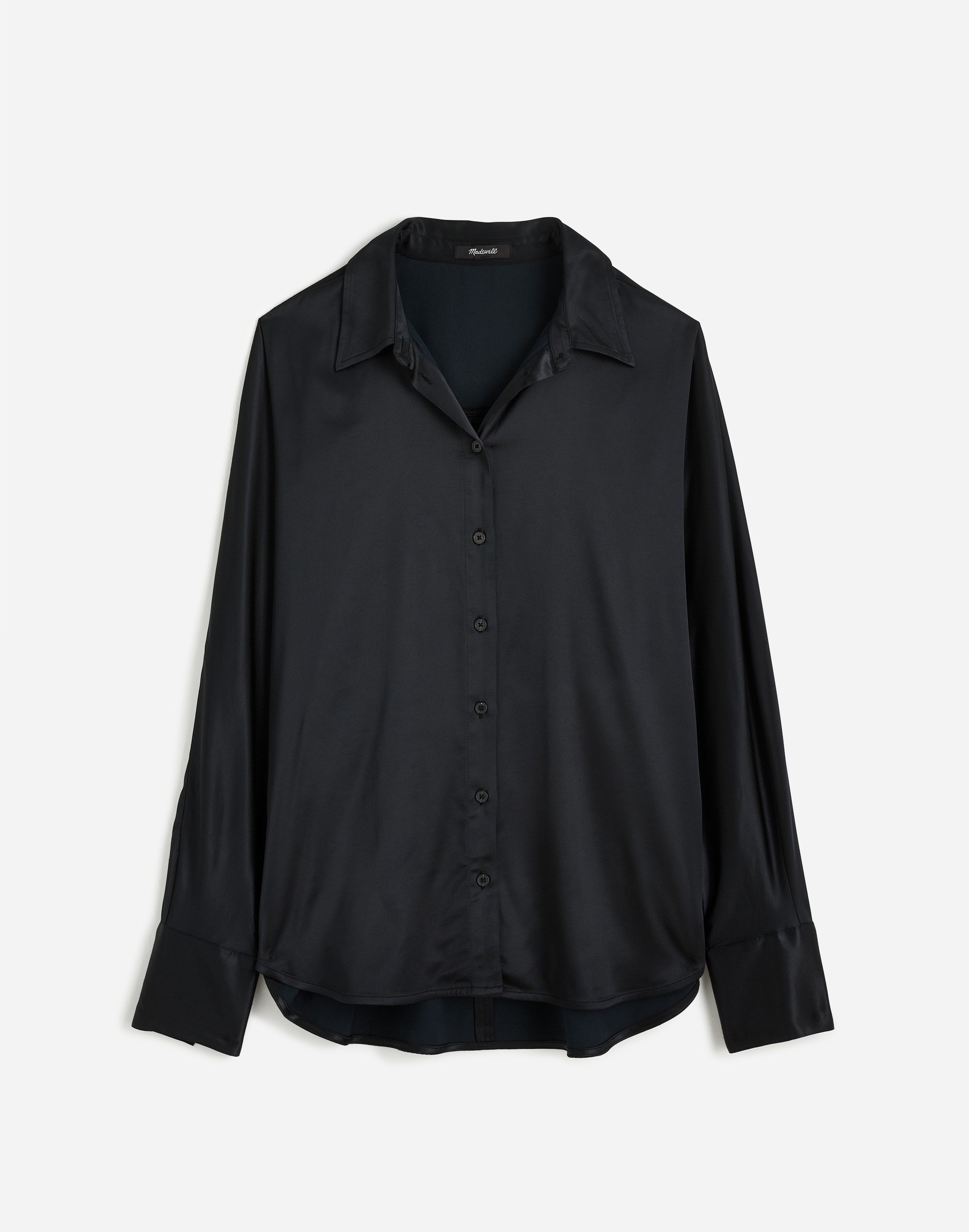 Plus Relaxed Dolman Button-Up Shirt Satin | Madewell