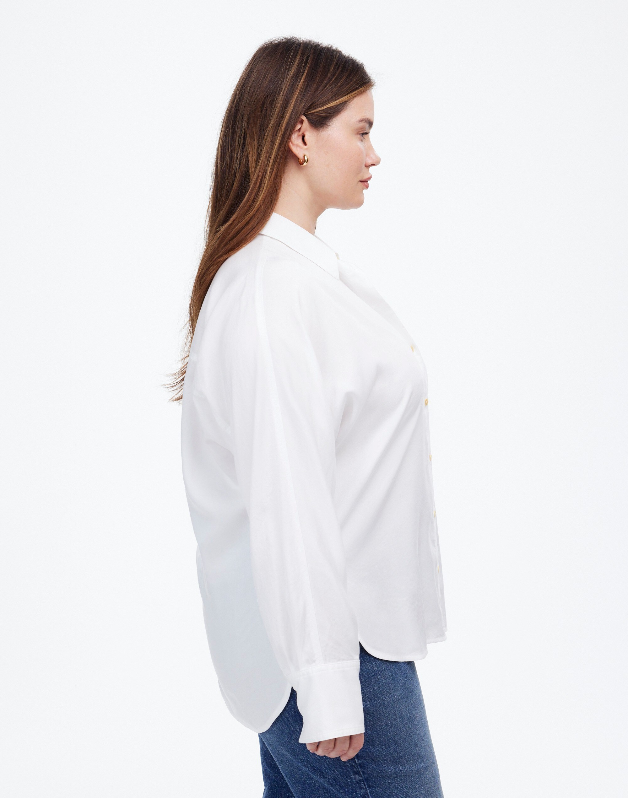 Plus Relaxed Dolman Button-Up Shirt | Madewell