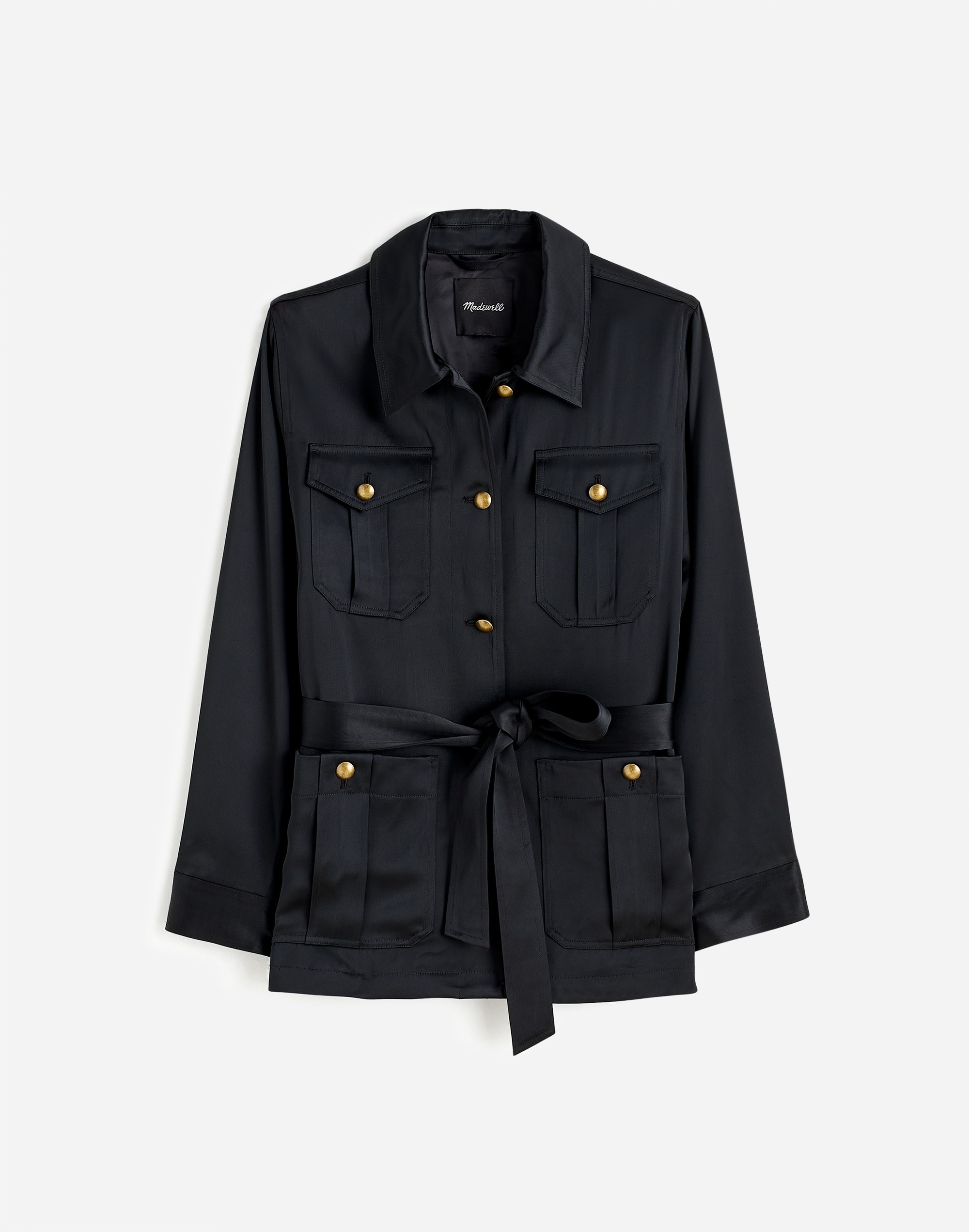 Plus Double-Faced Satin Safari Jacket | Madewell