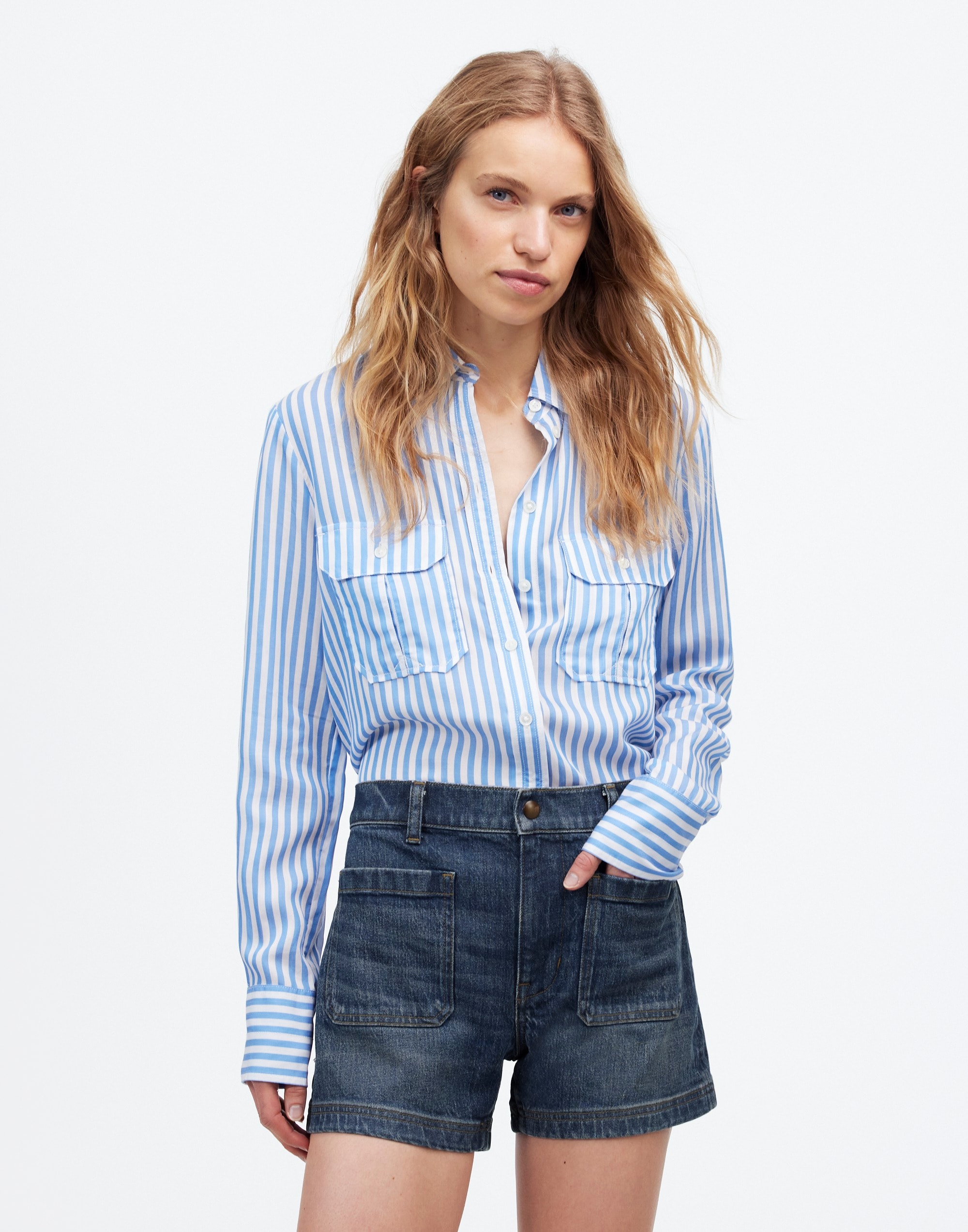 The Denim Emmett Short Archbald Wash: Patch Pocket Edition | Madewell