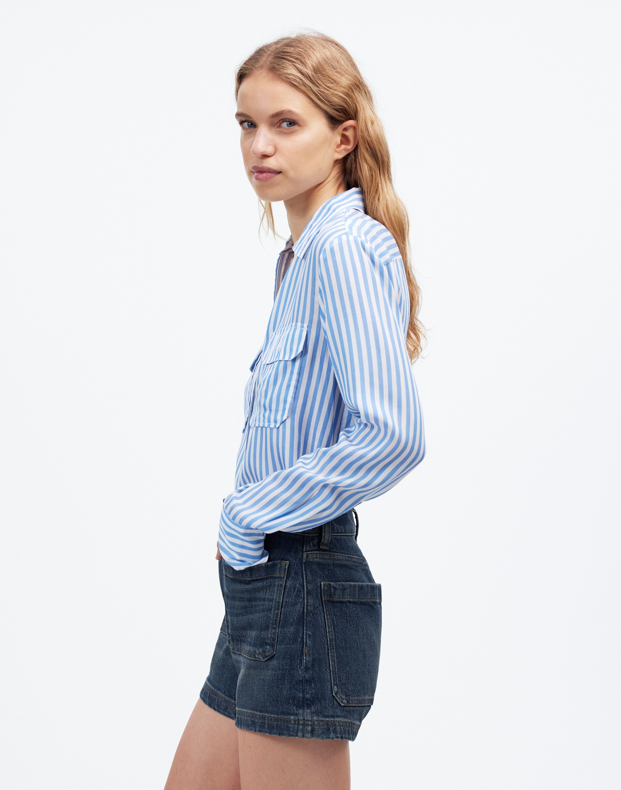 The Denim Emmett Short Archbald Wash: Patch Pocket Edition | Madewell