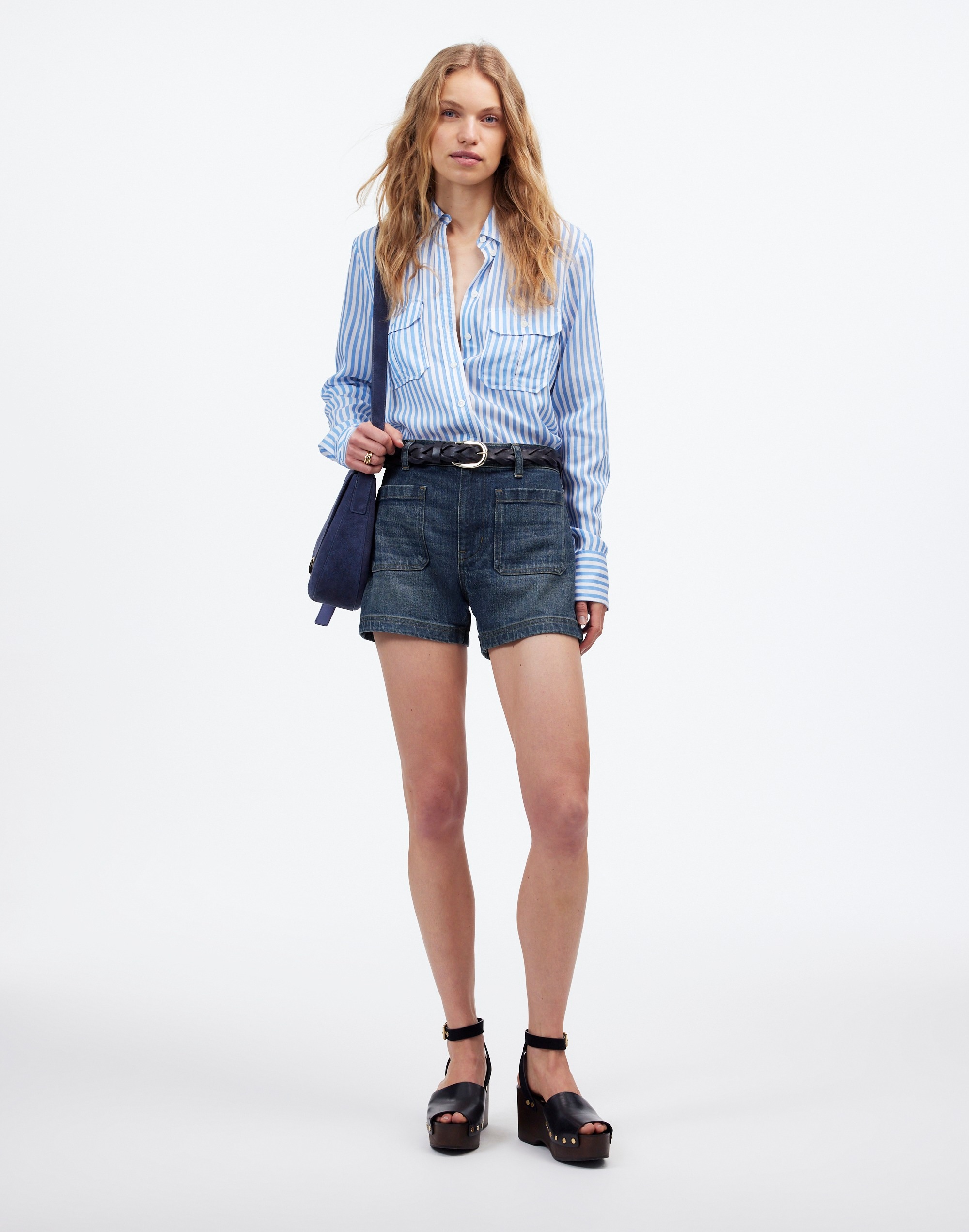 The Denim Emmett Short Archbald Wash: Patch Pocket Edition | Madewell