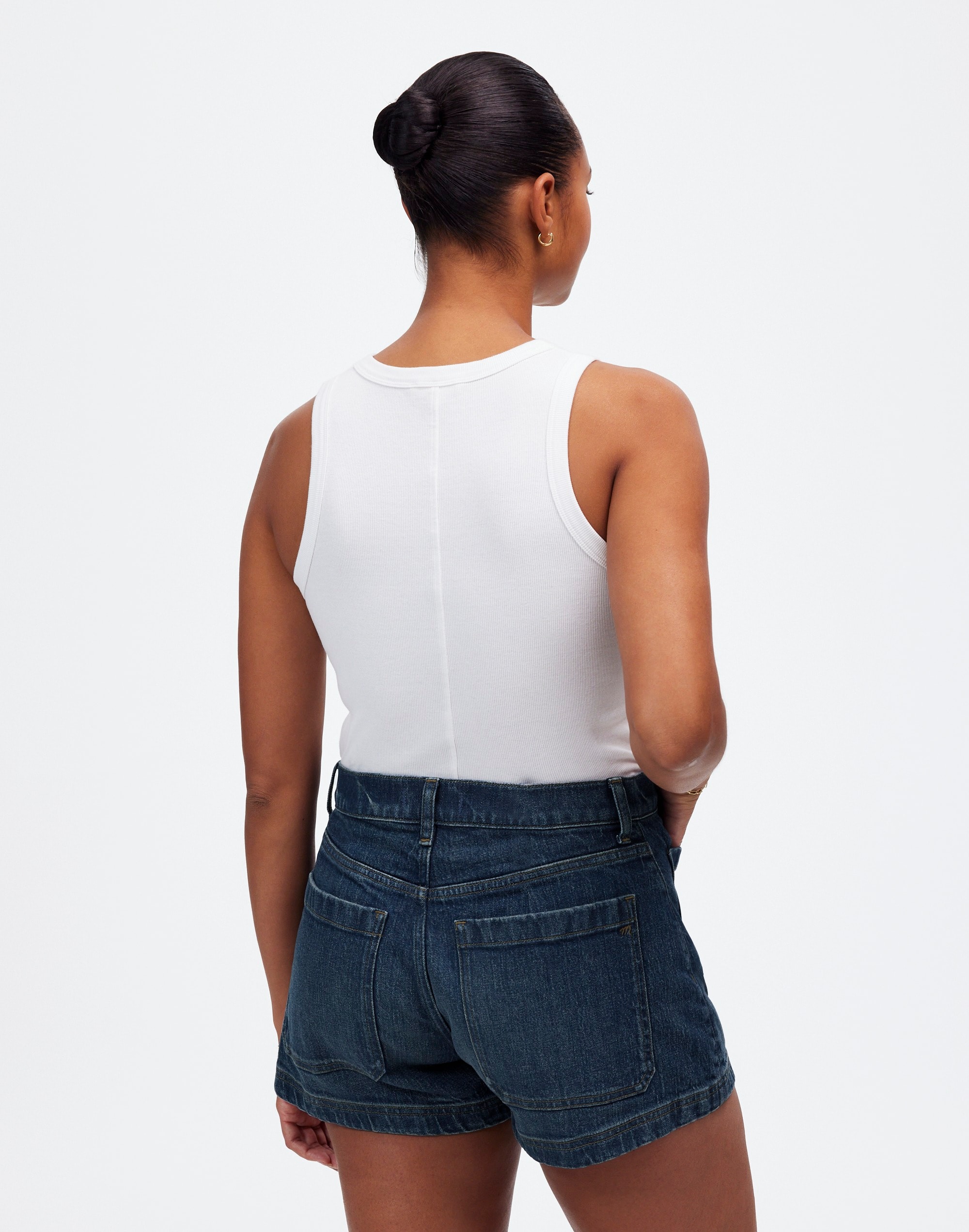 The Curvy Denim Emmett Short Archbald Wash: Patch Pocket Edition | Madewell