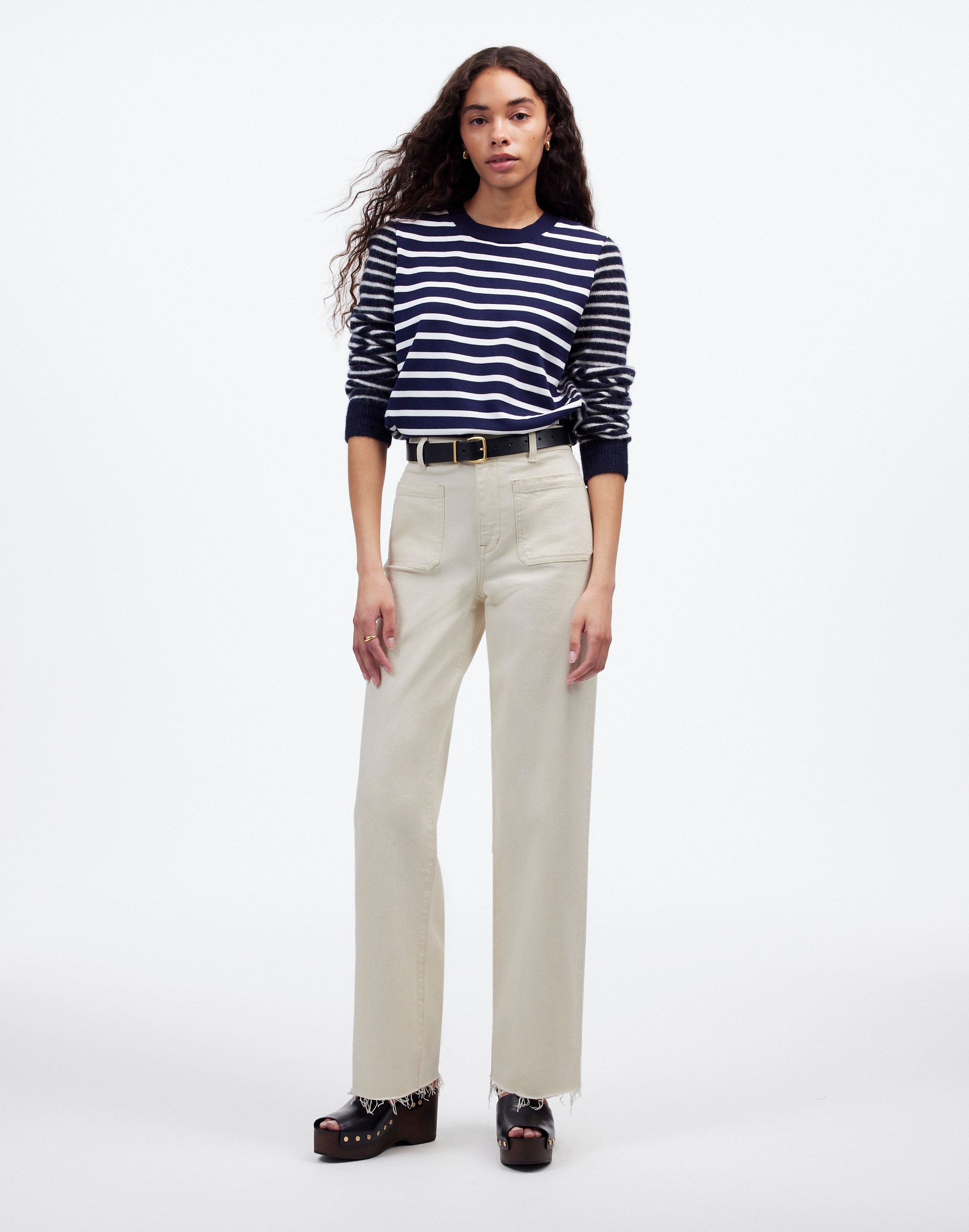 The Emmett Wide-Leg Jean Vintage Canvas: Patch Pocket Edition | Madewell