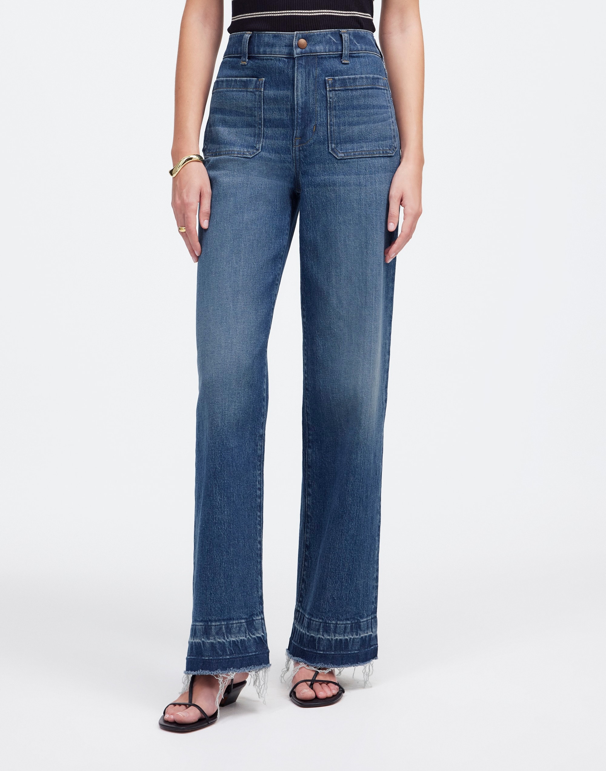 The Emmett Wide-Leg Jean  Archbald Wash: Patch Pocket Edition | Madewell