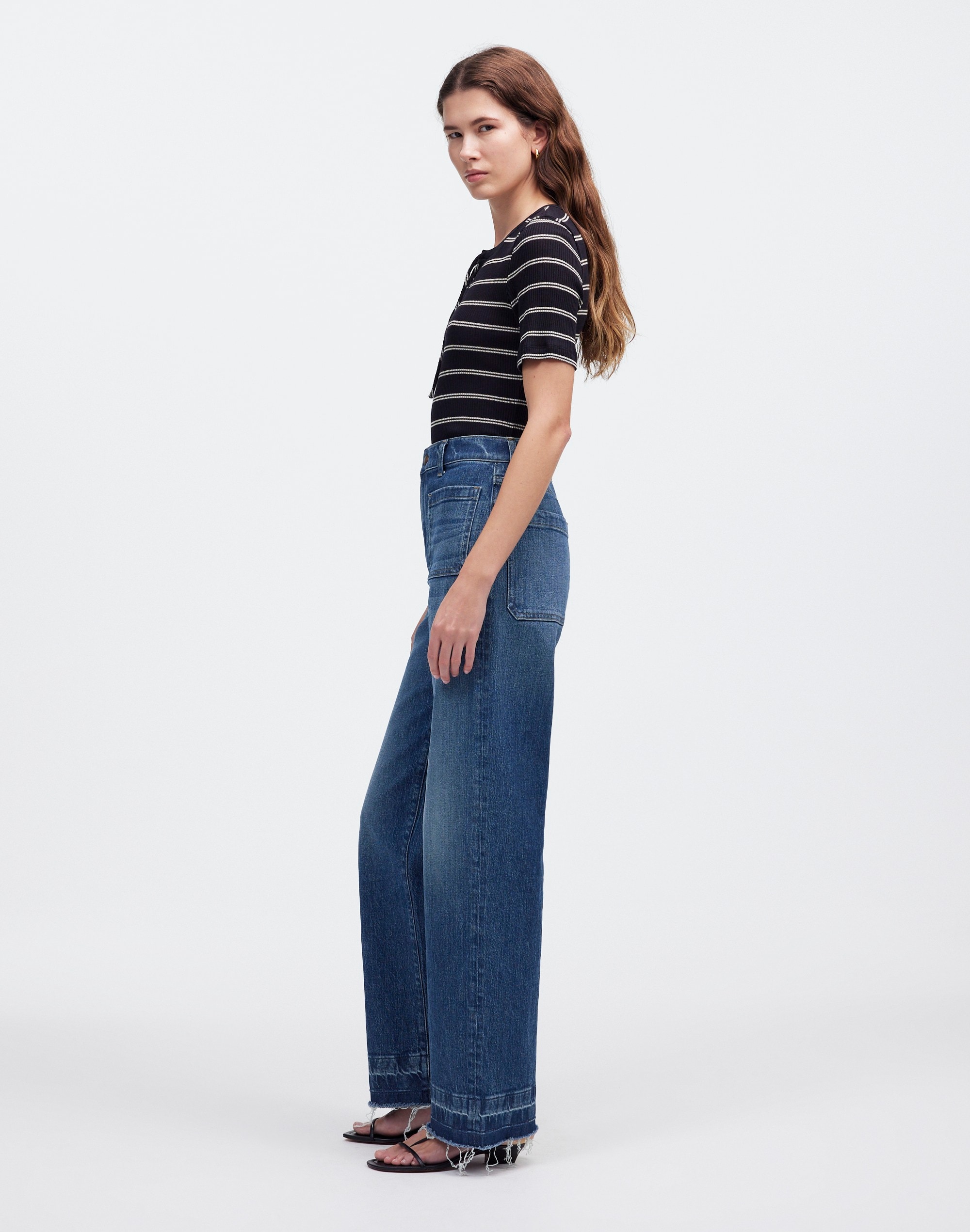 The Emmett Wide-Leg Jean  Archbald Wash: Patch Pocket Edition | Madewell