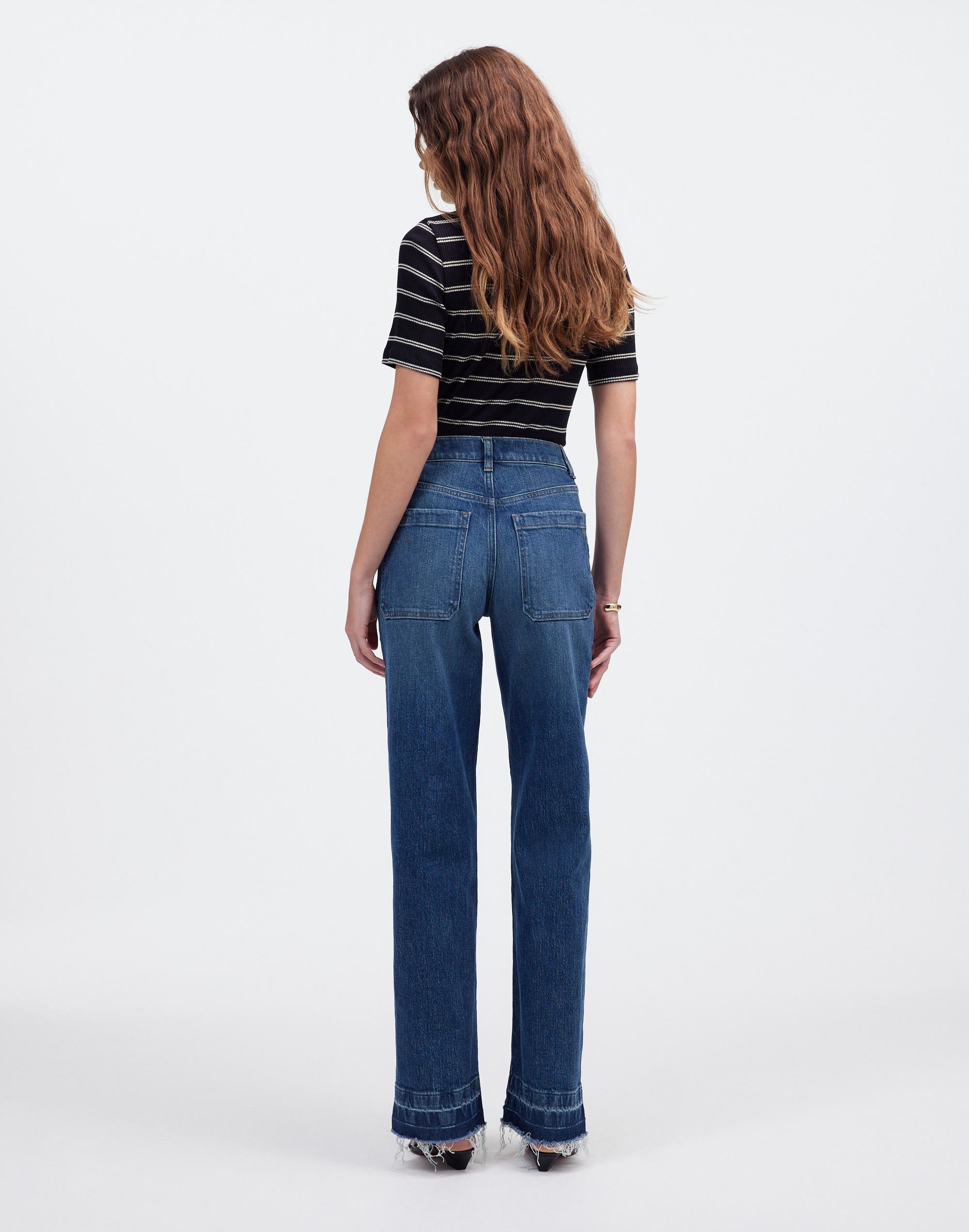 The Emmett Wide-Leg Jean  Archbald Wash: Patch Pocket Edition | Madewell