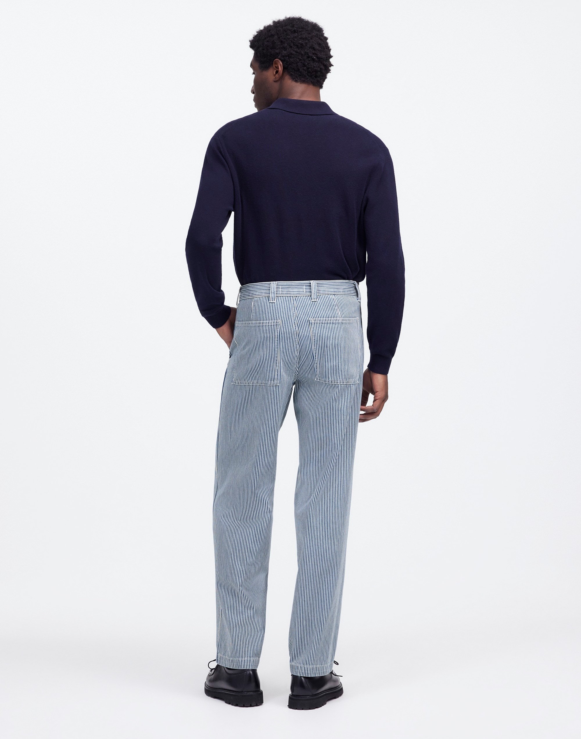 Baggy Surplus Pants Indigo Engineer Stripe | Madewell