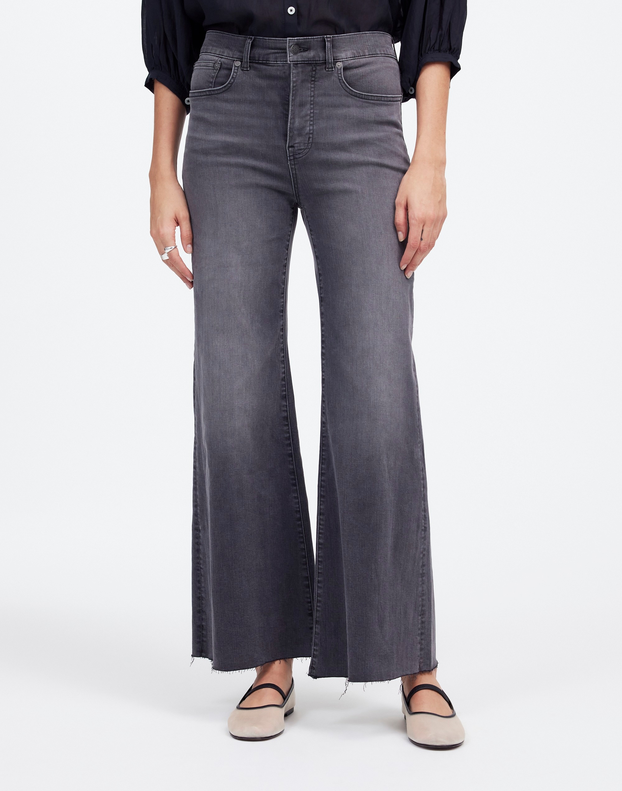 Flared Wide-Leg Crop Jeans | Madewell