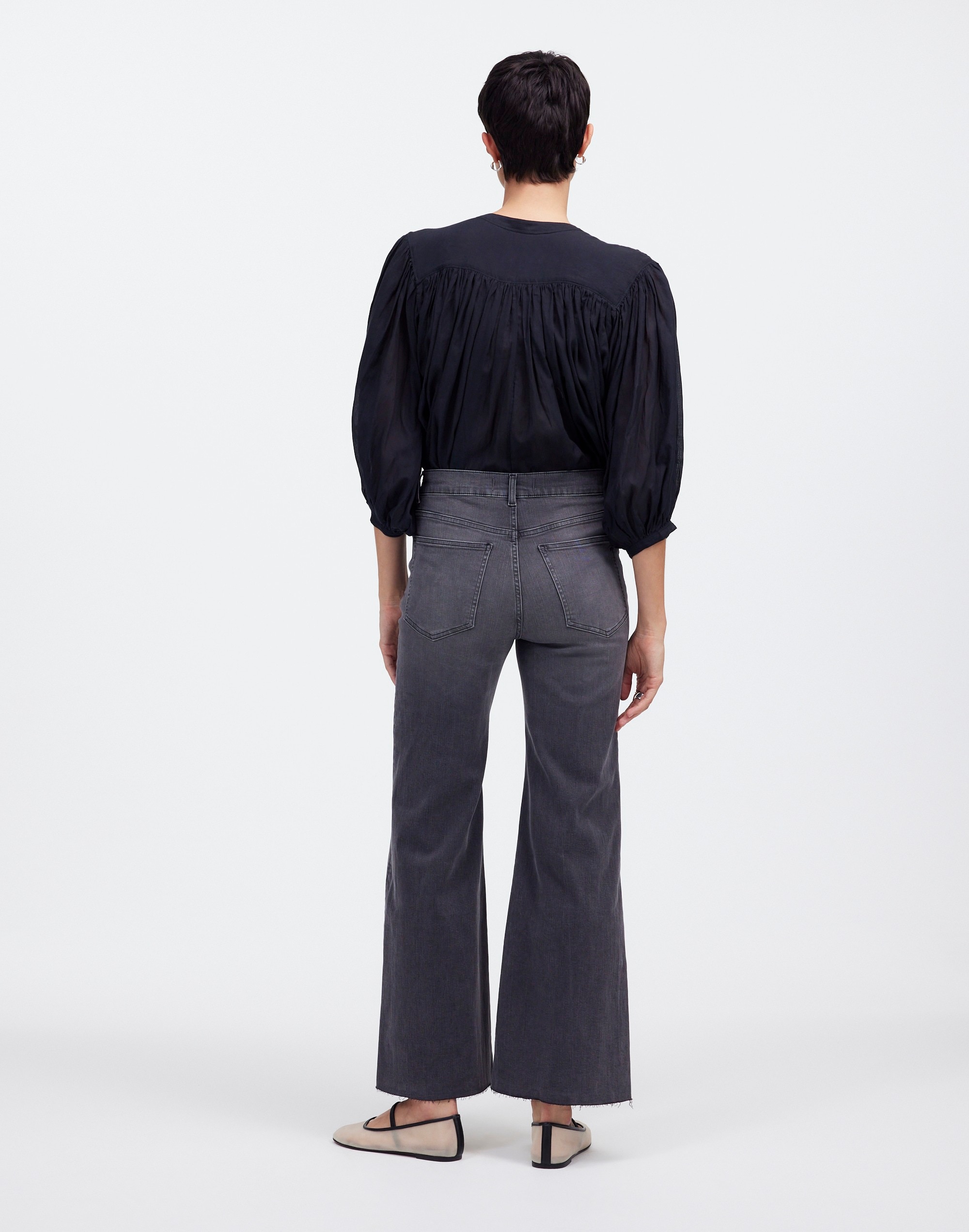 Flared Wide-Leg Crop Jeans | Madewell