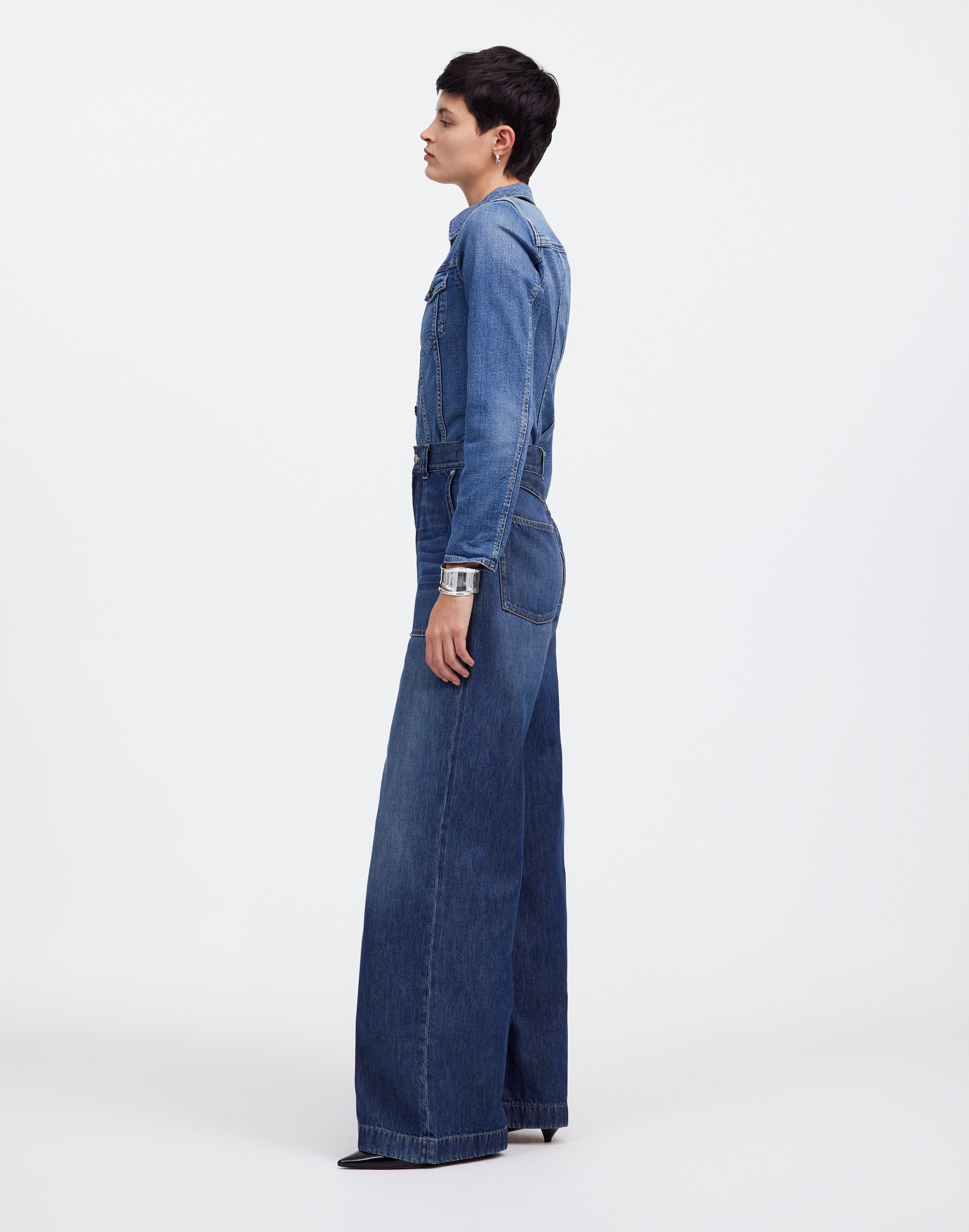 Superwide-Leg Utility Jeans Lindewood Wash: Airy Denim Edition | Madewell