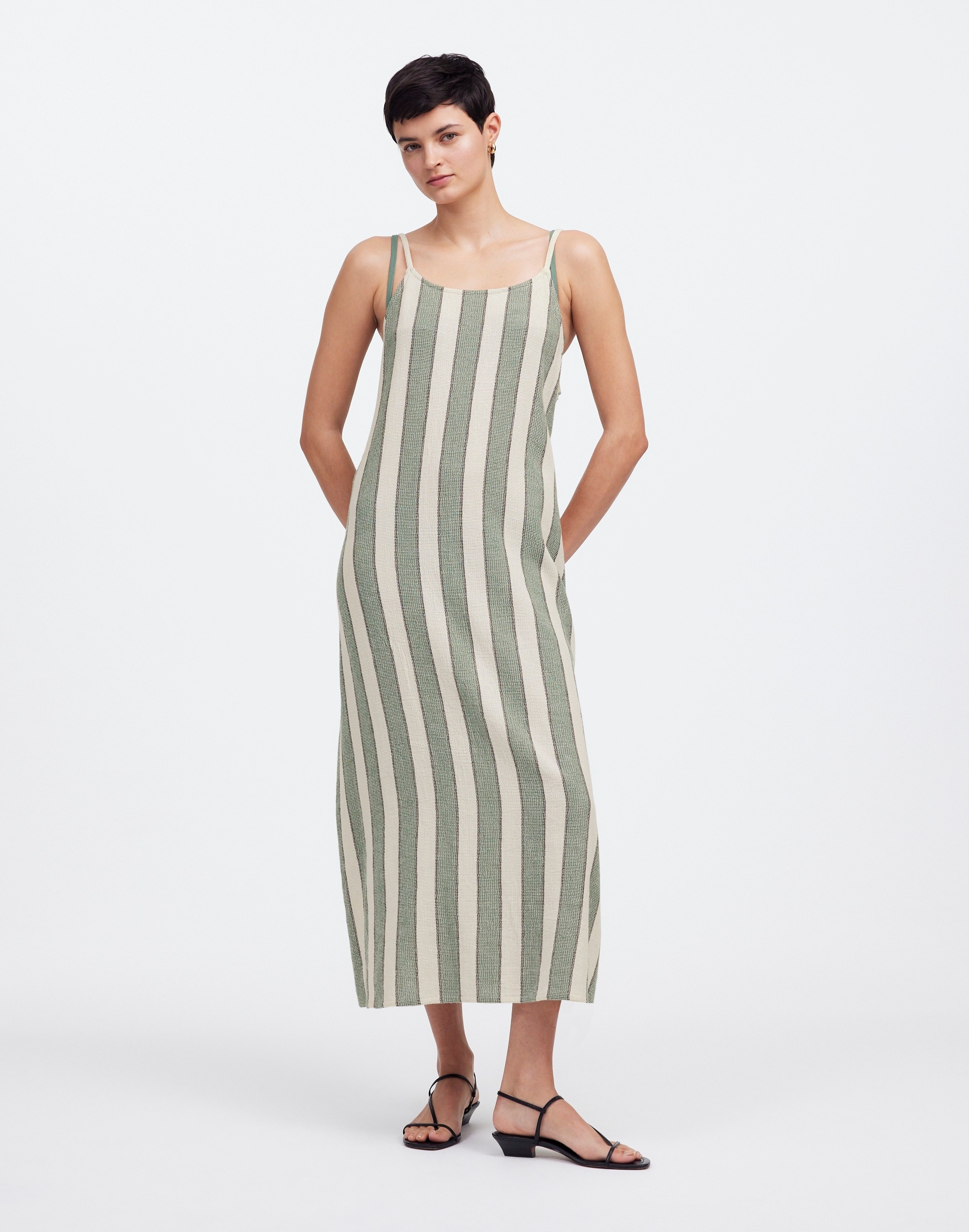 Zulu & Zephyr Eucalyptus Stripe Organic Cotton Dress | Madewell