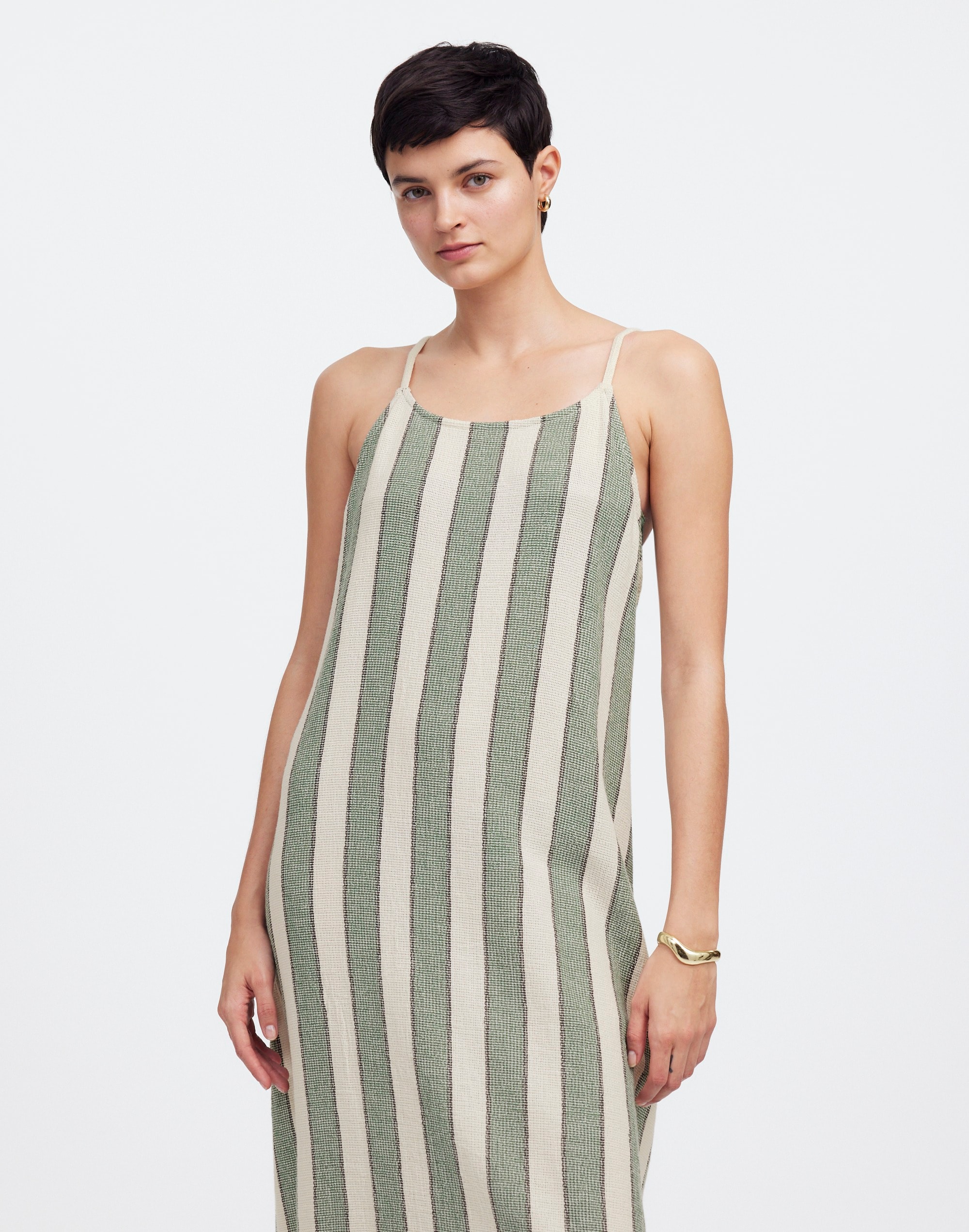 Zulu & Zephyr Eucalyptus Stripe Organic Cotton Dress | Madewell